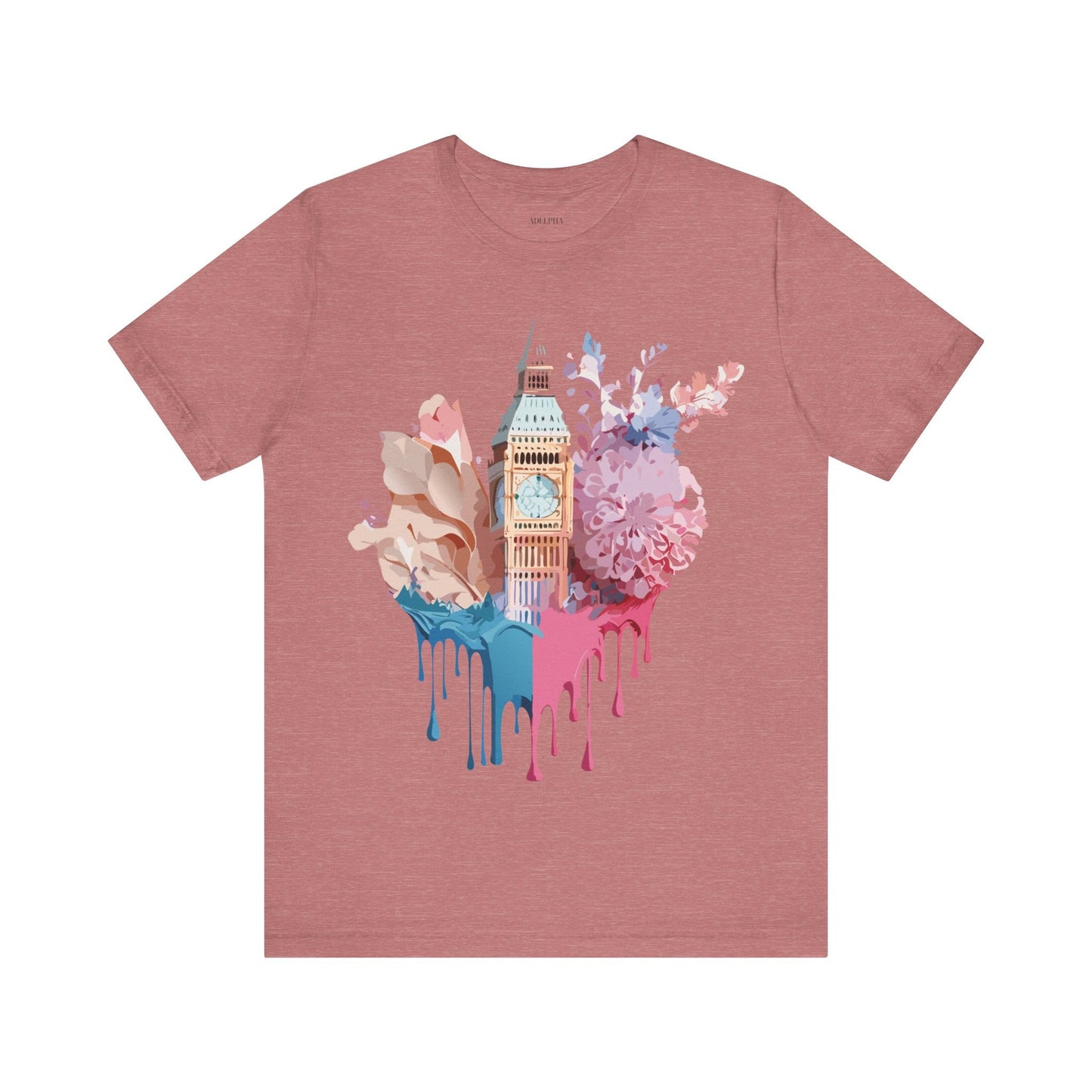 London Tourist Shirt Graphic Tee Unisex Jersey Short Sleeve Adelpha Vintage Inspired Artwork