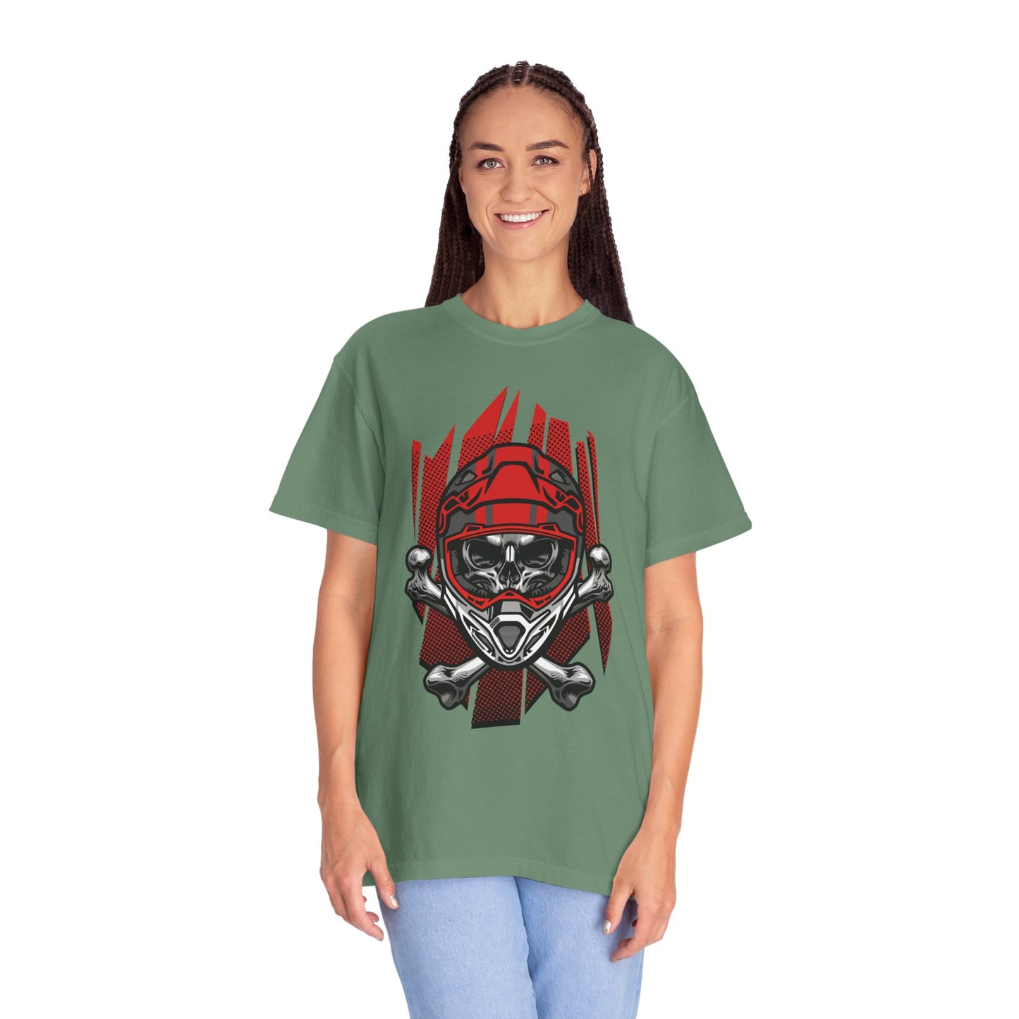 Unisex Cotton Tee Shirt with Skull