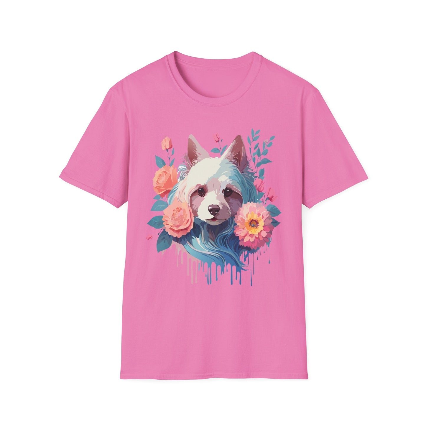 Dog Shirt Unisex Softstyle Cotton Tee Gildan 64000 With Animal Designs