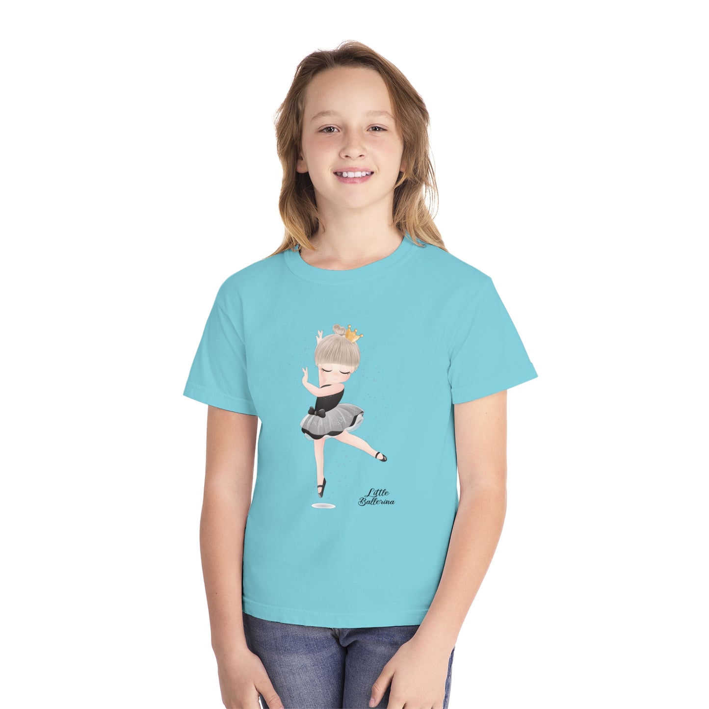 Youth Tee Shirt with Little Ballerina