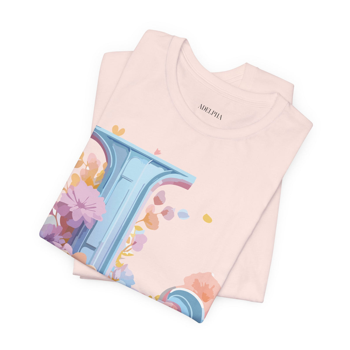 Letter L Graphic Unisex Cotton Bella+Canvas Tee with Art Letter Design