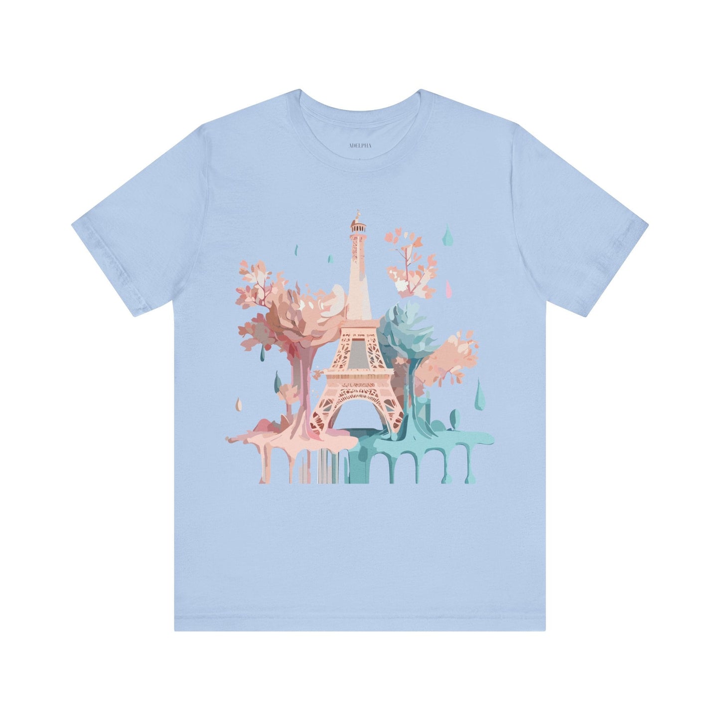 Paris Tourist Shirt Graphic Tee Unisex Vintage Inspired Art Adelpha Premium Quality