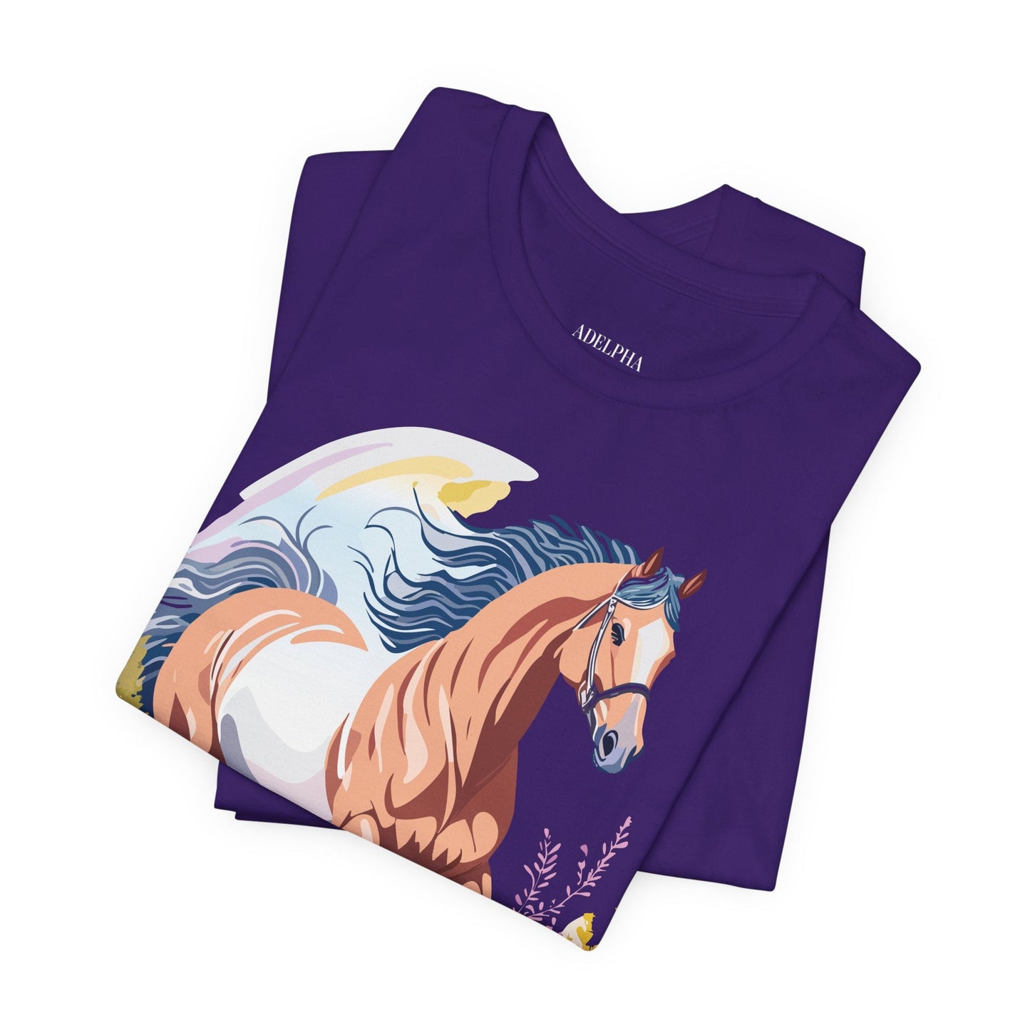Horse Graphic Unisex 100 Cotton Vintage Animal Art T-Shirt 4