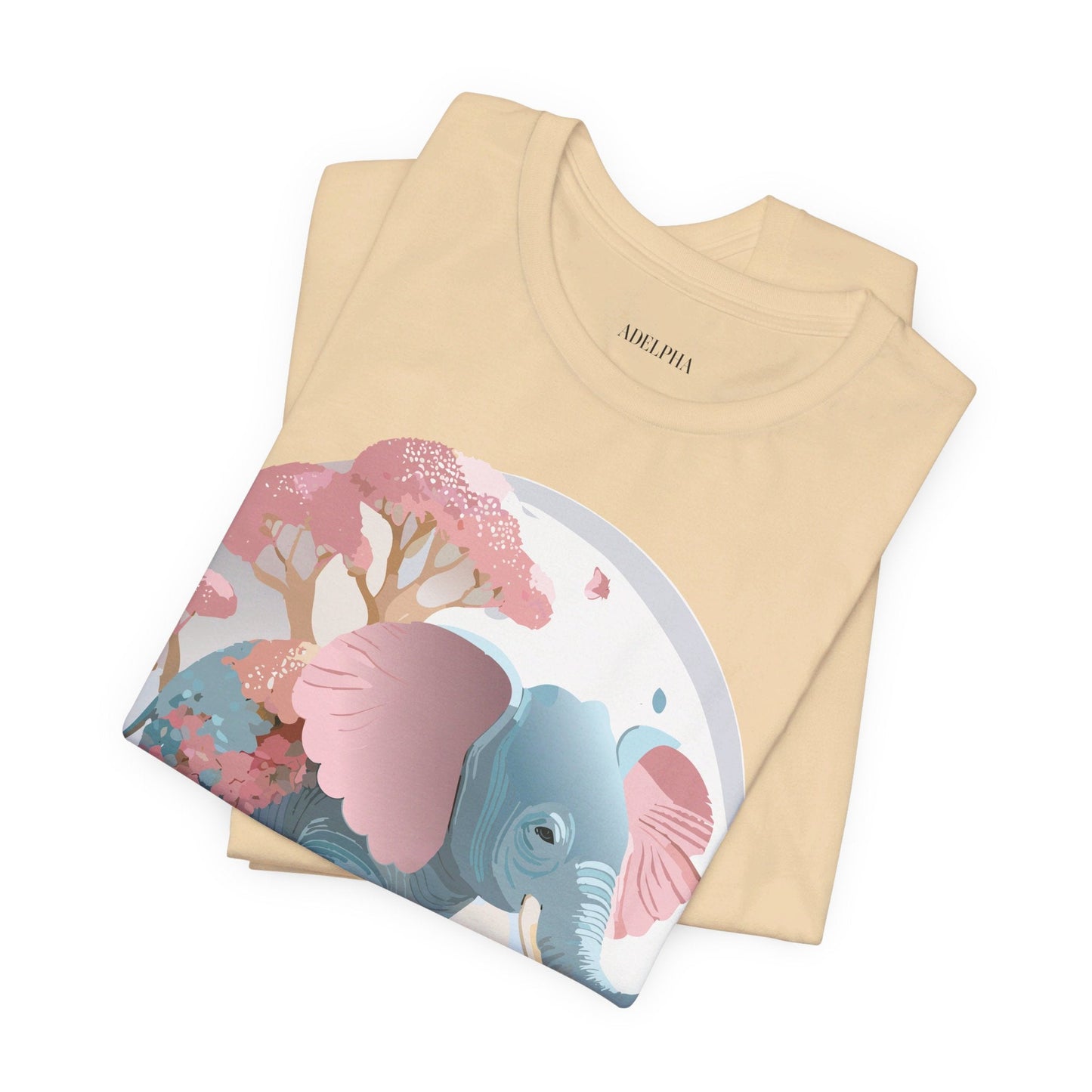 Elephant Graphic T Shirt Unisex By Adelpha Vintage Inspired Art Design Tee Premium Quality Cotton