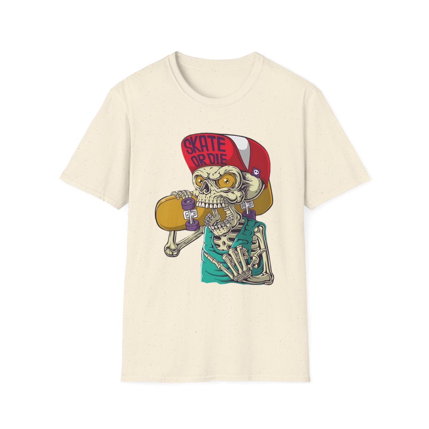 Skull T Shirt Skeleton Tee Unisex Softstyle Cotton Gildan 64000 Graphic Tee For Everyday Wear