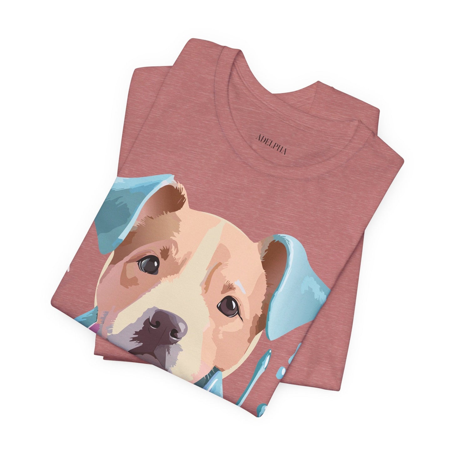Dog Graphic T Shirt Unisex Jersey Short Sleeve Adelpha Vintage Art Tee Premium Comfort