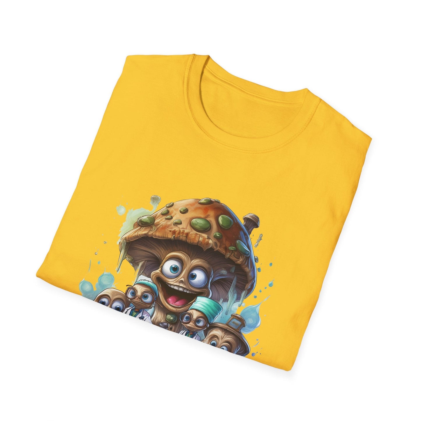 Mashroom Tee Shirt Unisex Funny Mushroom Design Softstyle 64000 Cotton Graphic Tee