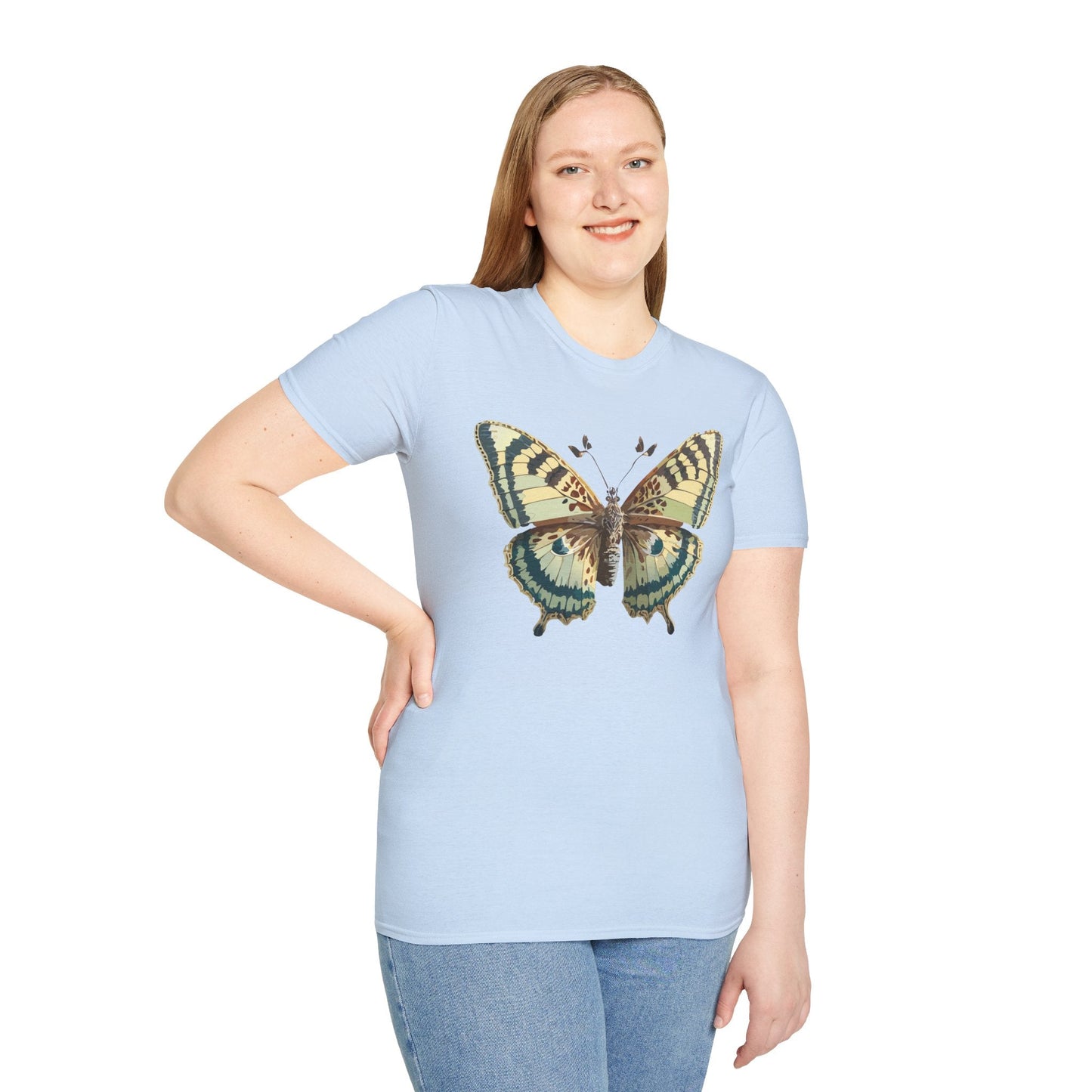 Butterfly Shirt Unisex T Shirt Monarch Butterfly Print Softstyle Gildan 64000 Tee