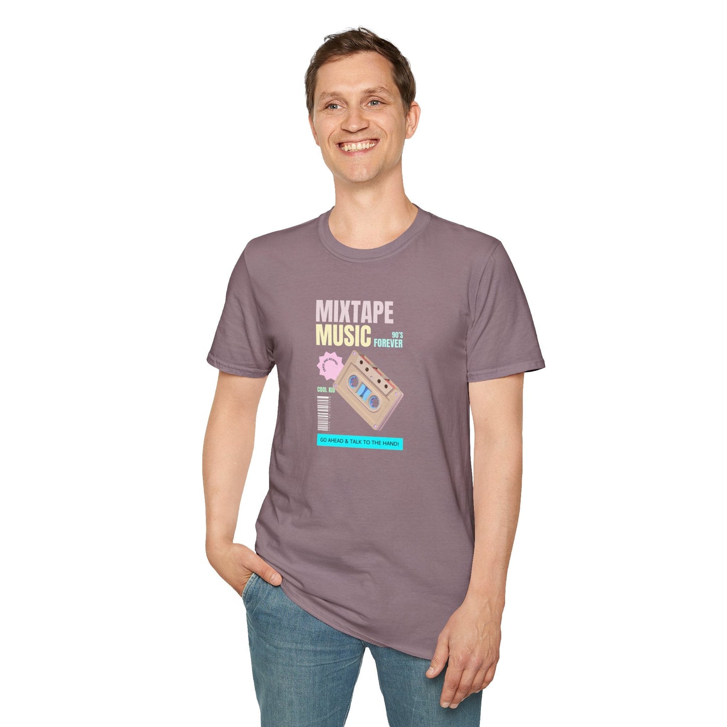 Mixtape Music T-Shirt Unisex Cotton Retro Cassette Graphic Tee