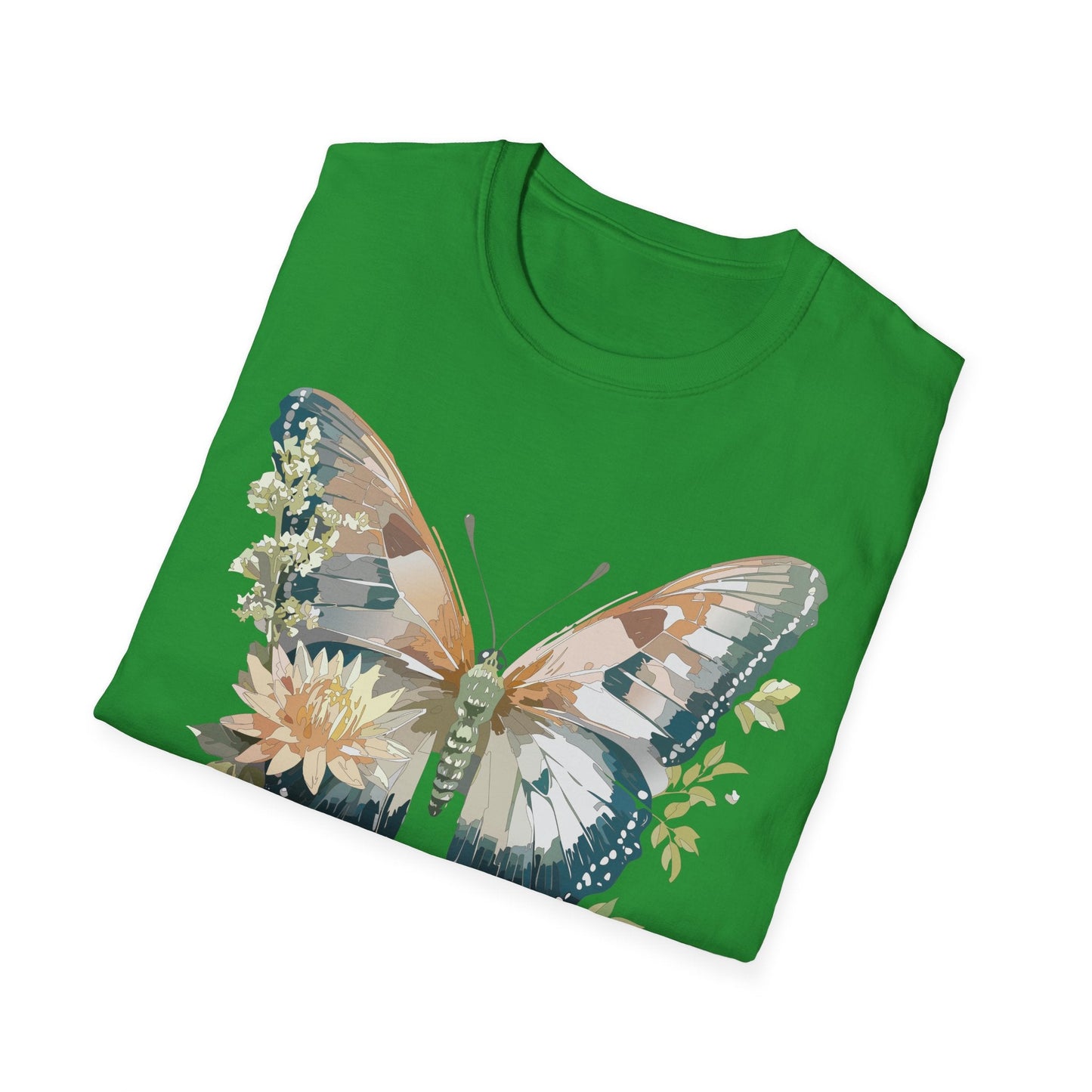 Unisex Butterfly Shirt Monarch Butterfly Tee Softstyle Gildan 64000 100 Cotton Breathable
