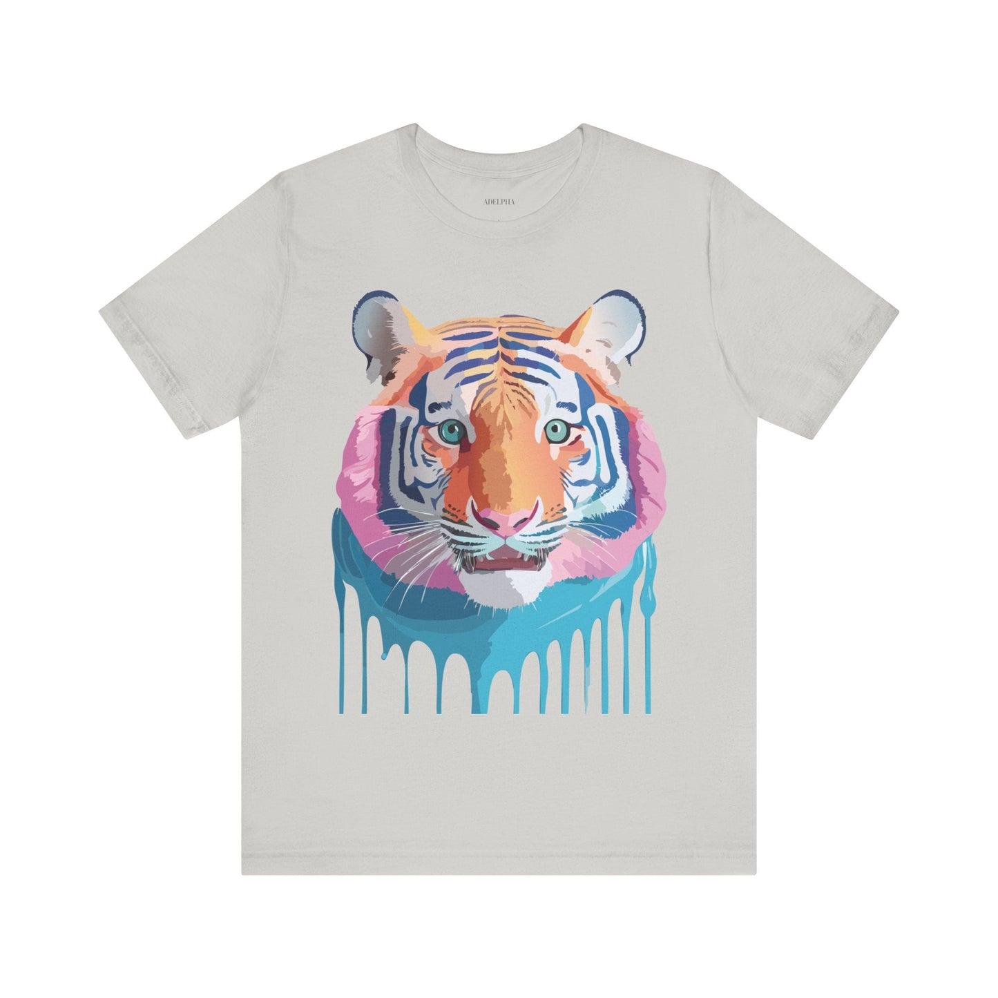 Tiger Shirt Graphic Tee Unisex Jersey Short Sleeve Art Design By Adelpha Vintage Inspired Artwork