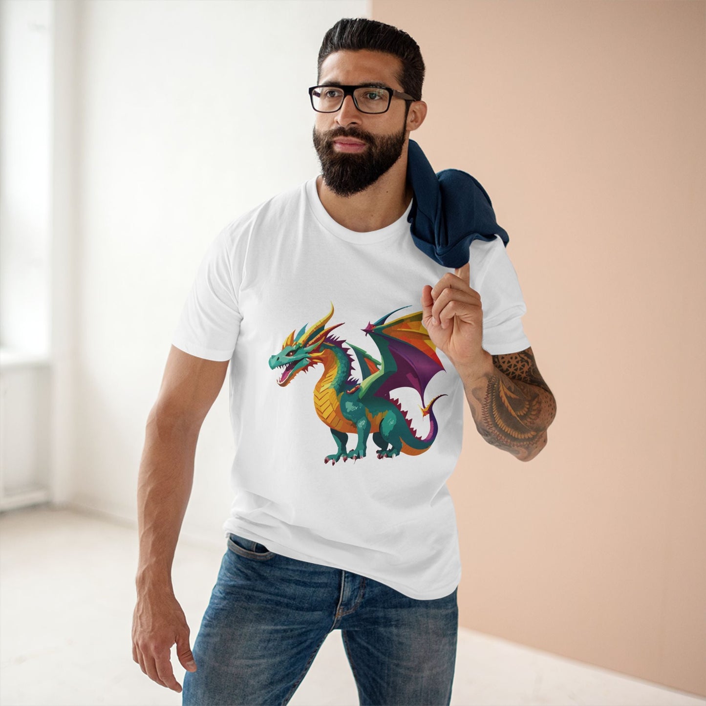 Dragon Graphic Unisex 100 Cotton Staple Tee 10