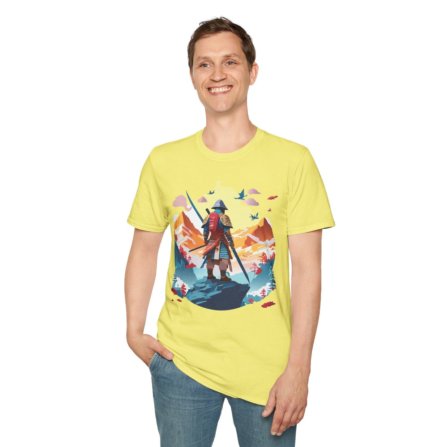 Samurai Shirt Unisex T Shirt Gildan Softstyle 64000 Cotton Tee For Everyday Comfort
