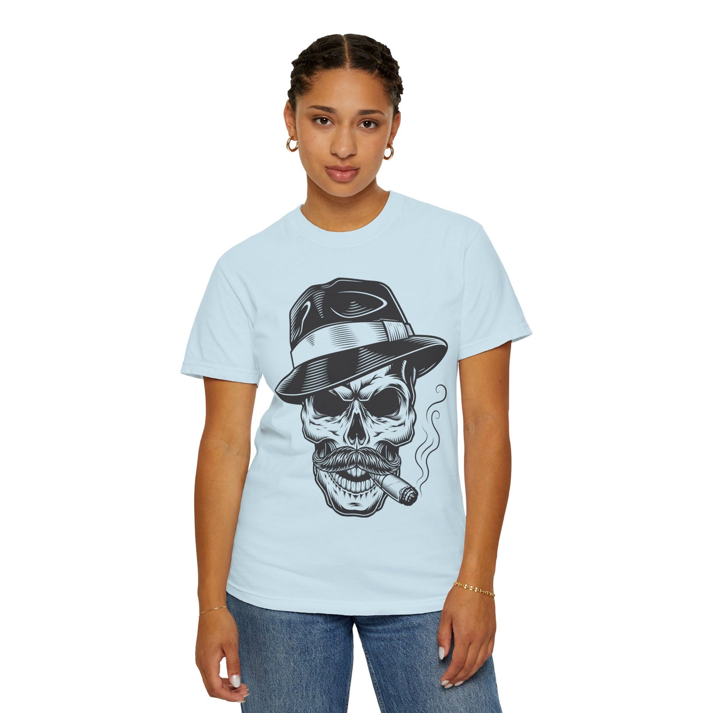 Unisex Cotton Tee Shirt with Skull