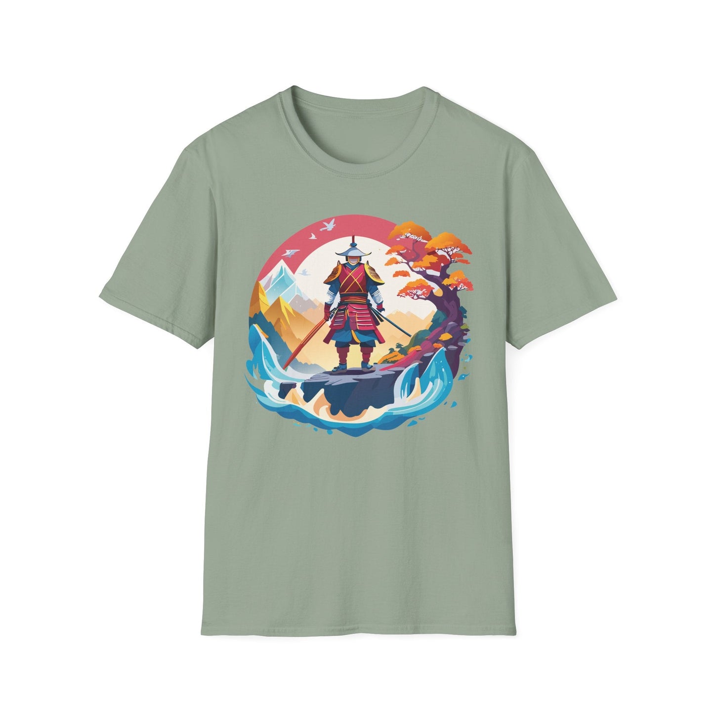 Samurai Shirt Gildan Softstyle 64000 Ring Spun Cotton Unisex Tee For Everyday Comfort