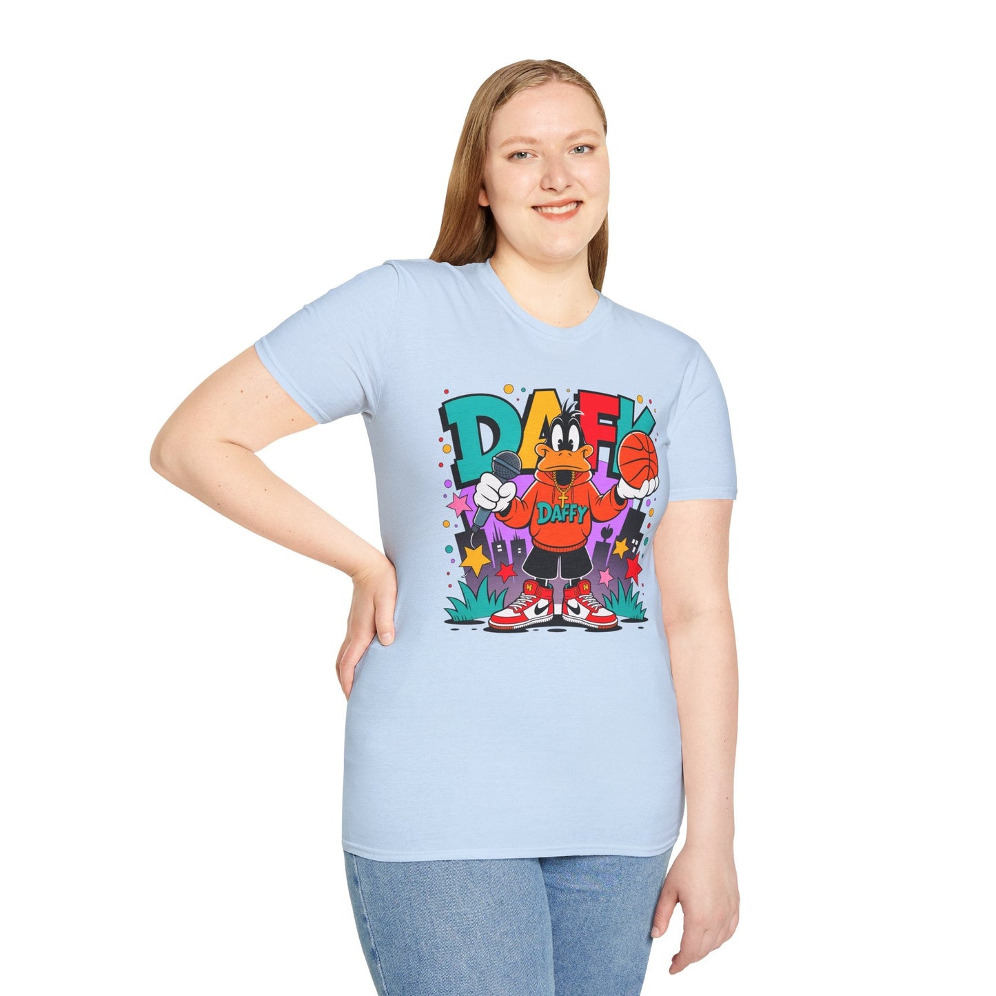 Funny Animals Cartoon T Shirt Unisex Graphic Tee Animation Shirt Softstyle Cotton