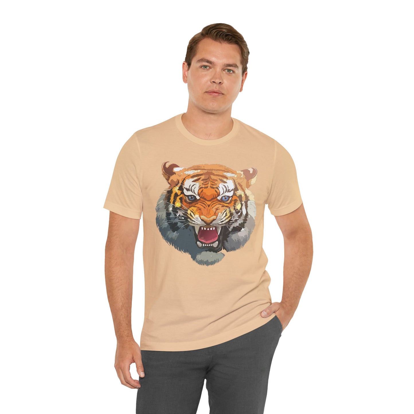 Tiger Shirt, Animal Shirt, T-Shirt with Tiger, Art Design Tee, Animal Tees, Safari T-Shirt, Graphic Design Tee 14