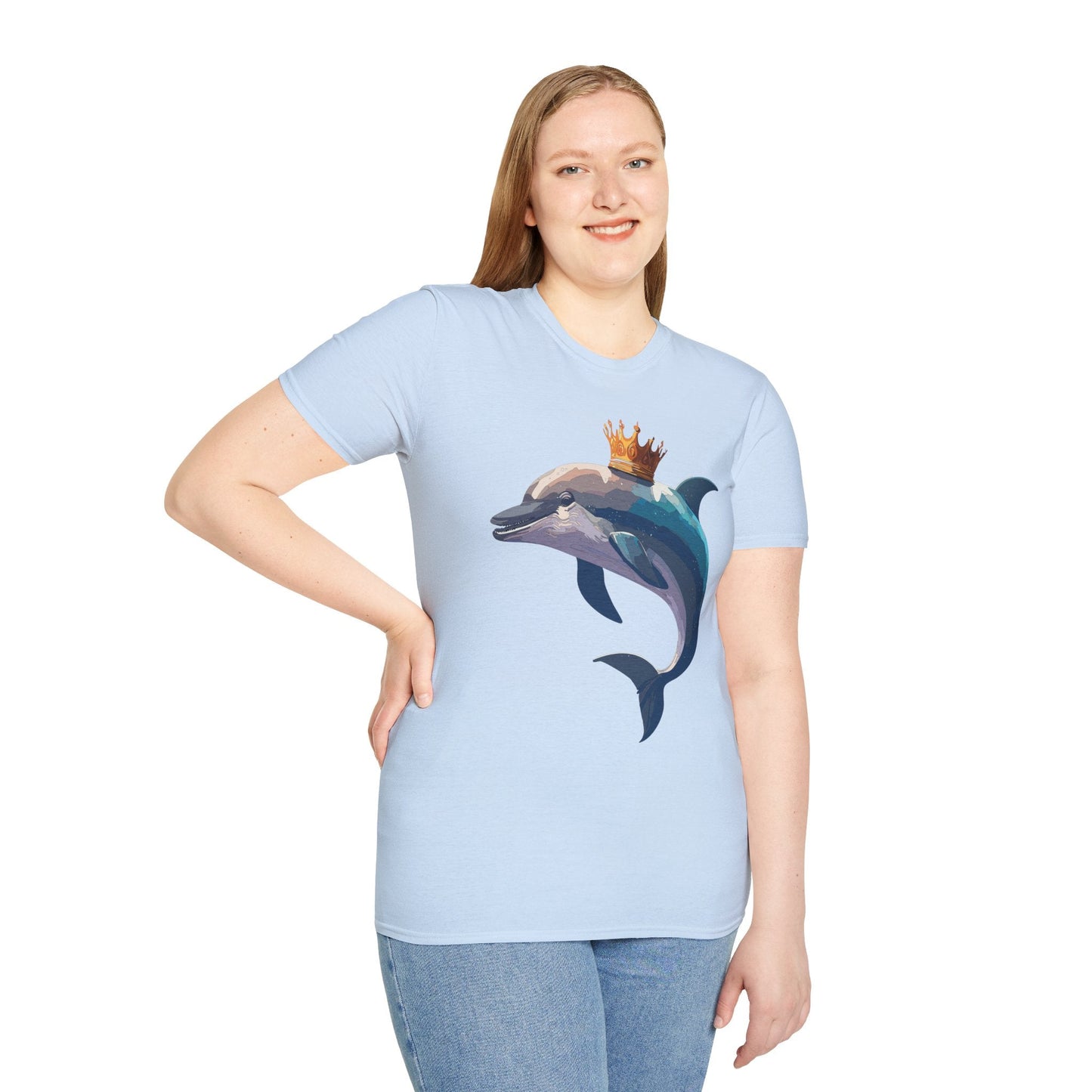 Dolphin Shirts Unisex Gildan Softstyle 64000 100 Percent Cotton Tee For Animal Lovers