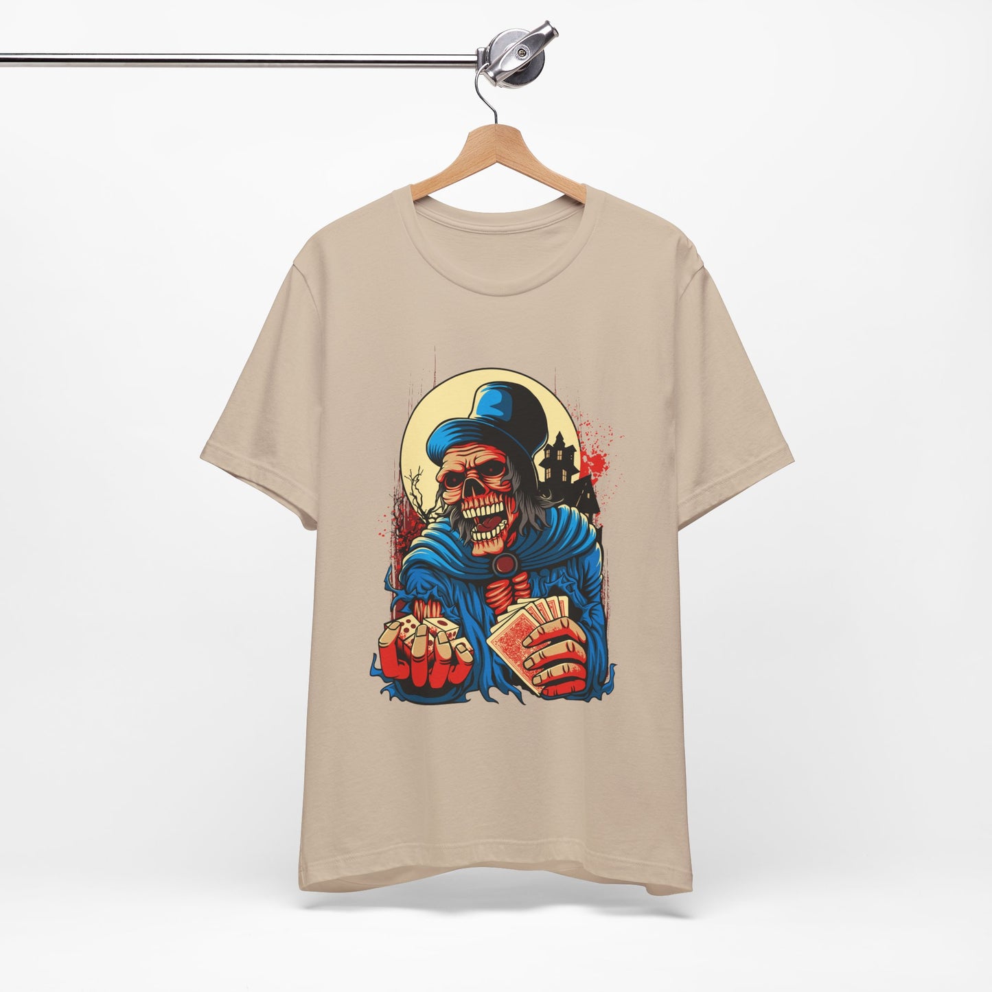 Skull Graphic Design Tee, Skull Shirt, Vintage Tees, Art Design T-Shirt, Graphic Tee, Art Shirts - 1
