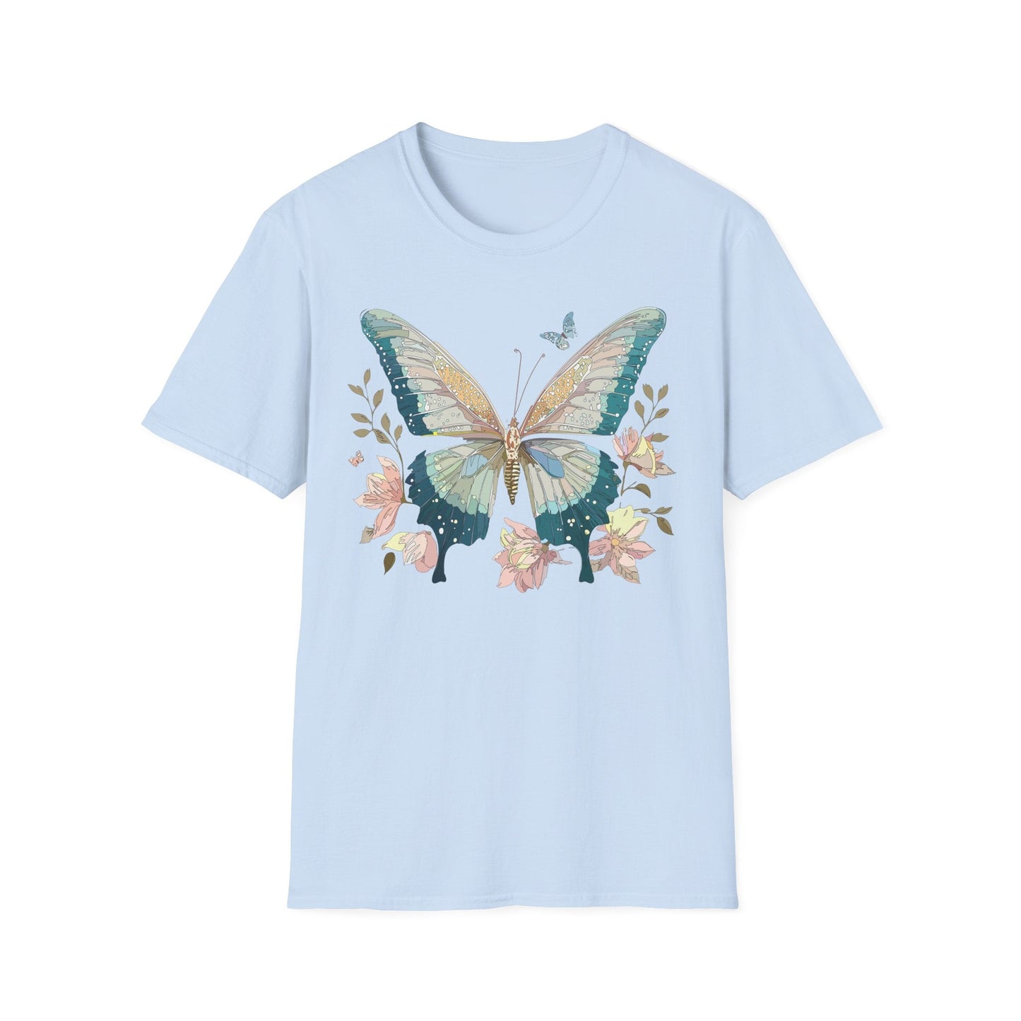 Butterfly T Shirt Unisex Softstyle Short Sleeve Gildan 64000 Monarch Inspired Shirt