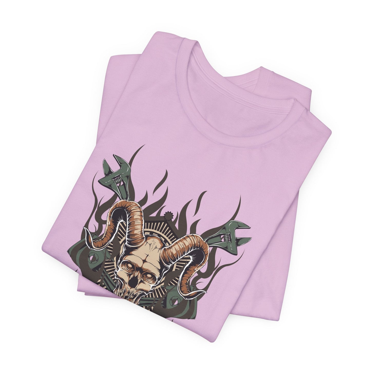 Gothic Skull Graphic Design Unisex Cotton Tee Art-49
