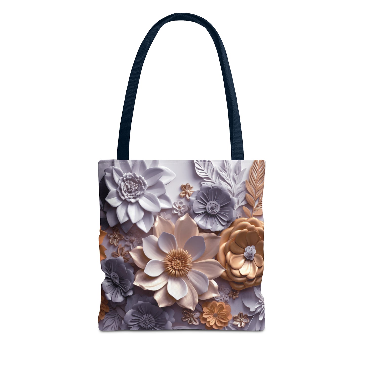 Bolsa de lona con estampados florales 