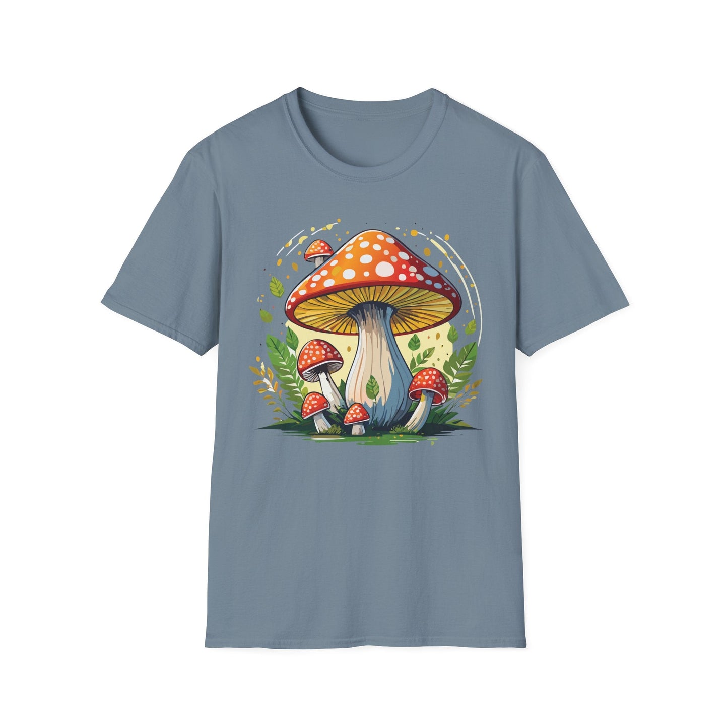 Mashroom Tee Shirt Unisex Funny Mashroom Design Softstyle 64000 Ring Spun Cotton Tee