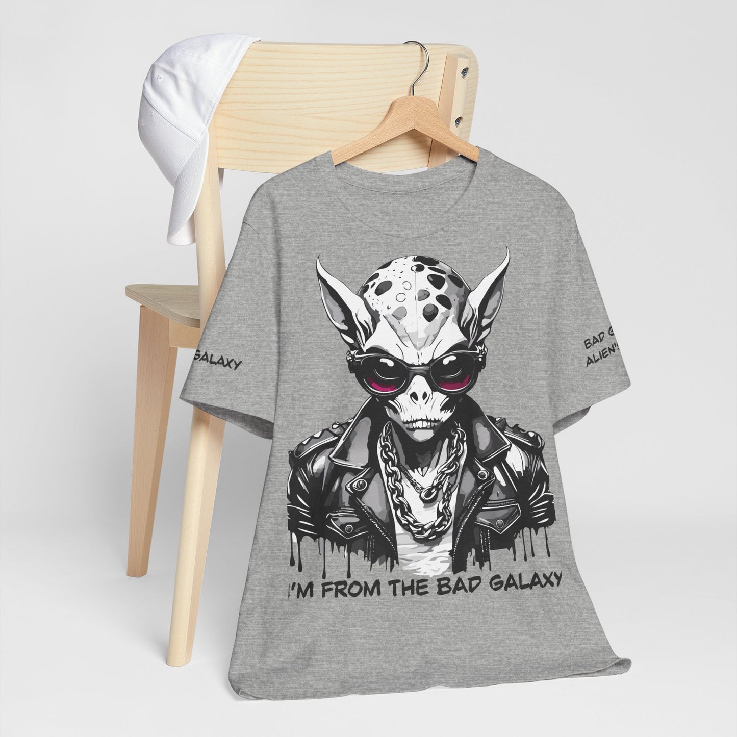 Alien Tee Shirt From Bad Galaxy 100 Cotton Made To Order With Eco Friendly Inks USA