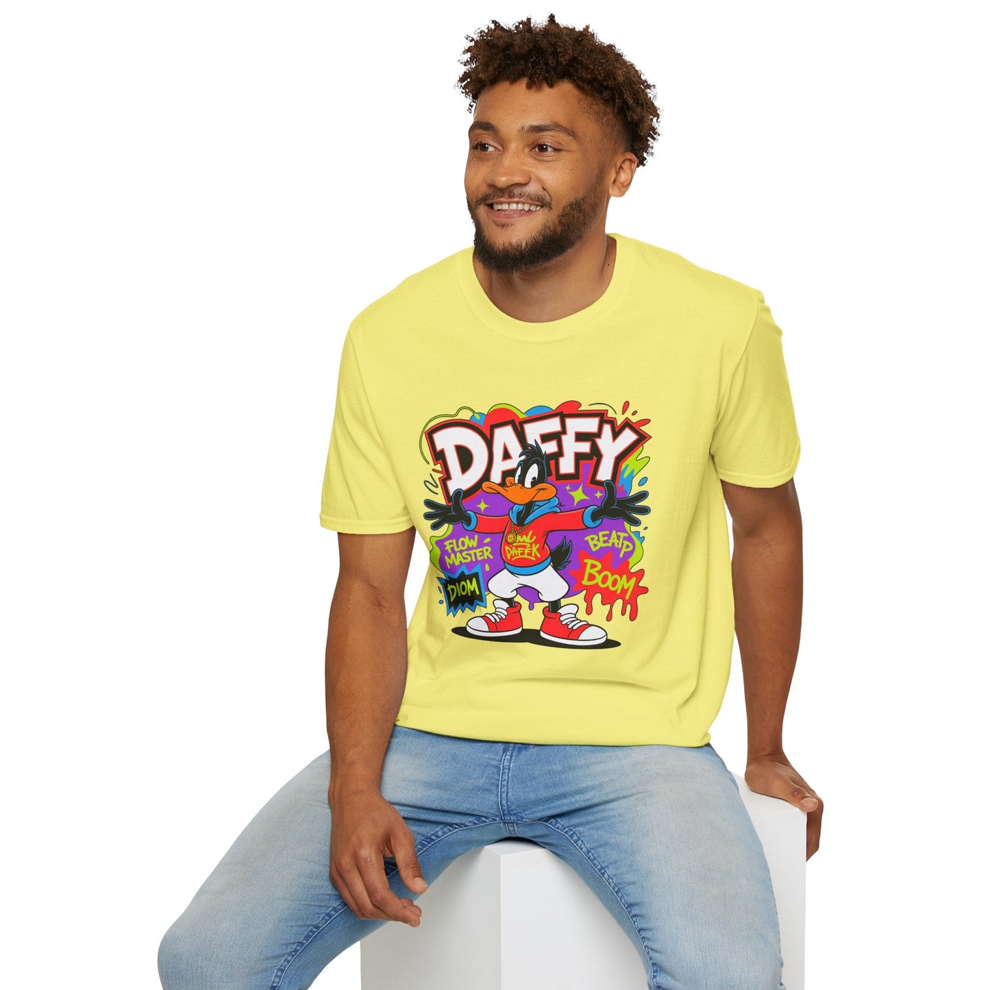 Unisex Cartoon T Shirt With Animation Graphic Funny Animals Tee Gildan Softstyle 64000