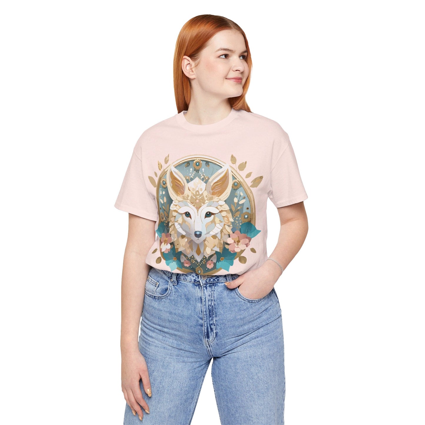 Medallion Graphic Unisex 100 Cotton Vintage Animal Medal Artwork Tee 80