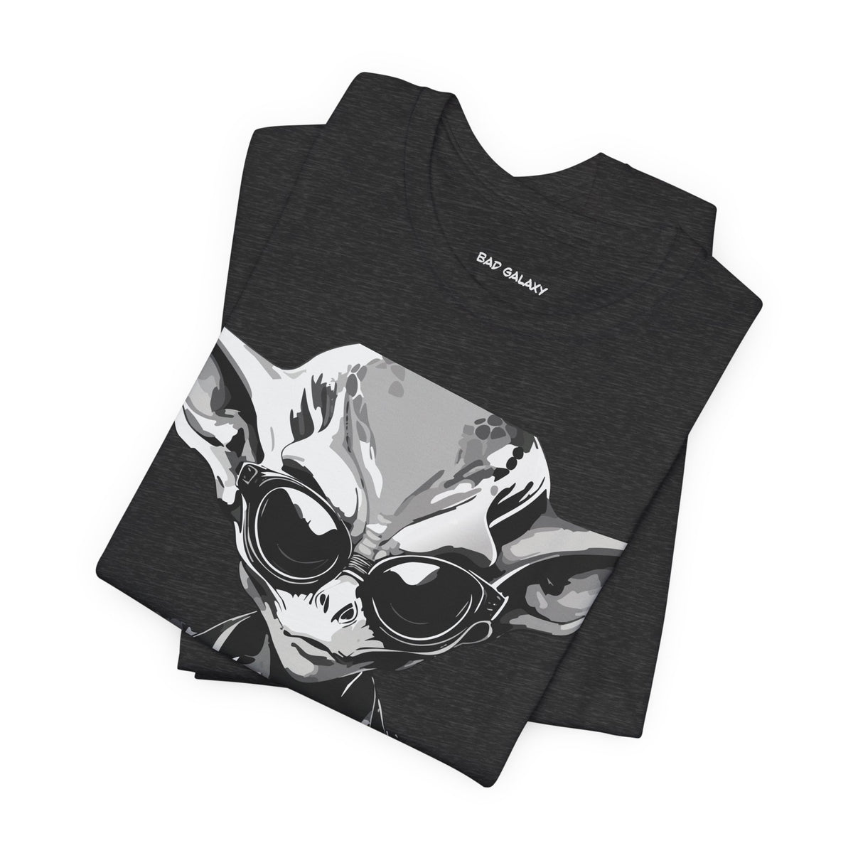 Alien Graphic Unisex Cotton Bella+Canvas Tee with Art Design b75