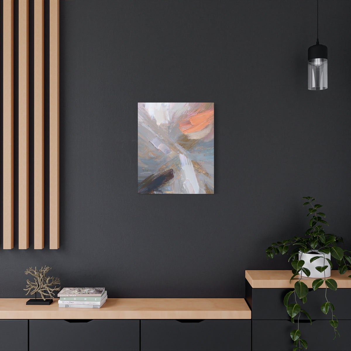 Abstract Pastel Painting Print Canvas 20x24,20x30,24x30 24x32,24x36,30x40 32x48,36x48,40x60 Pine-Wood Inner Frame ABS-89