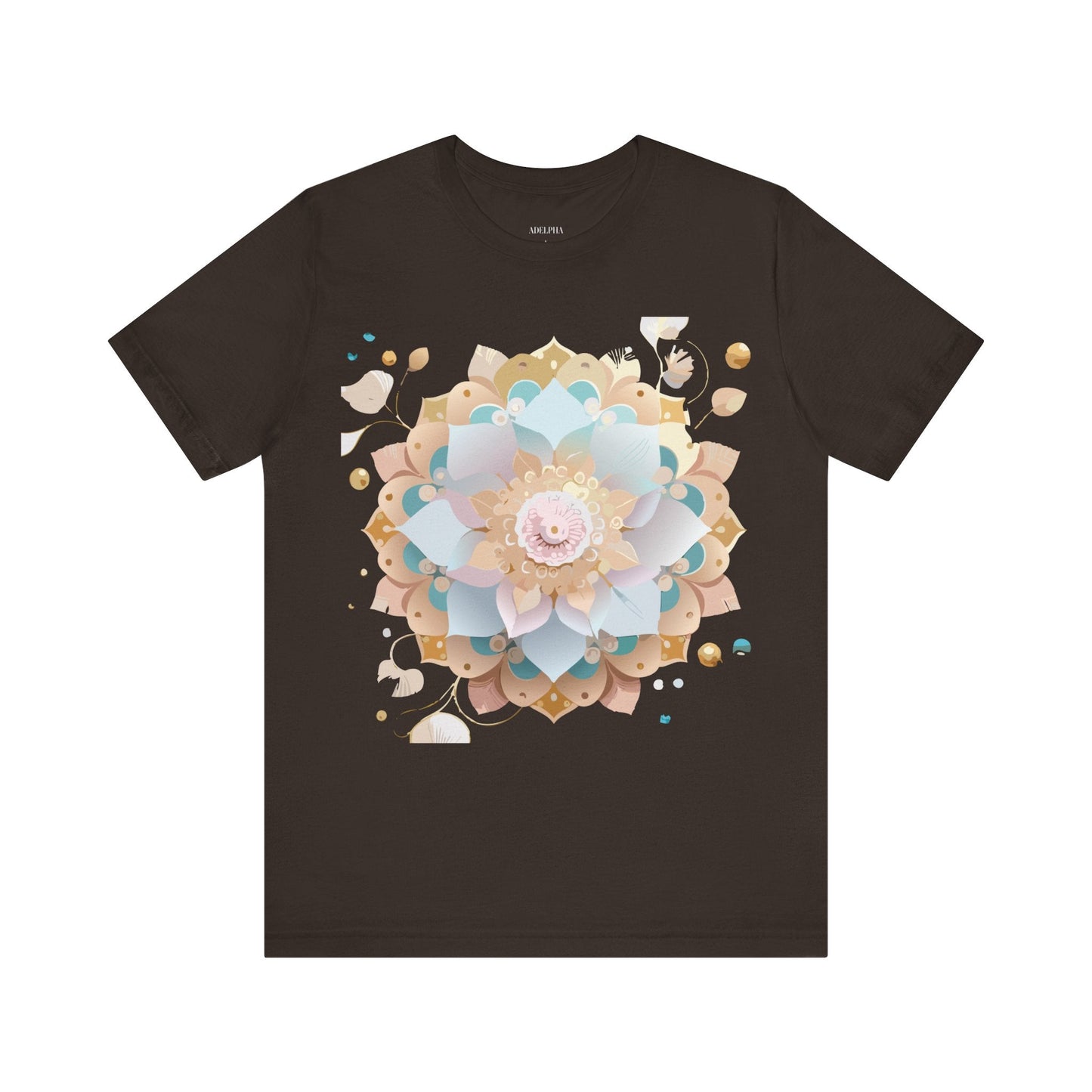 Mandala Graphic Tee Unisex Jersey Short Sleeve Featuring Vintage Inspired Adelpha Artwork