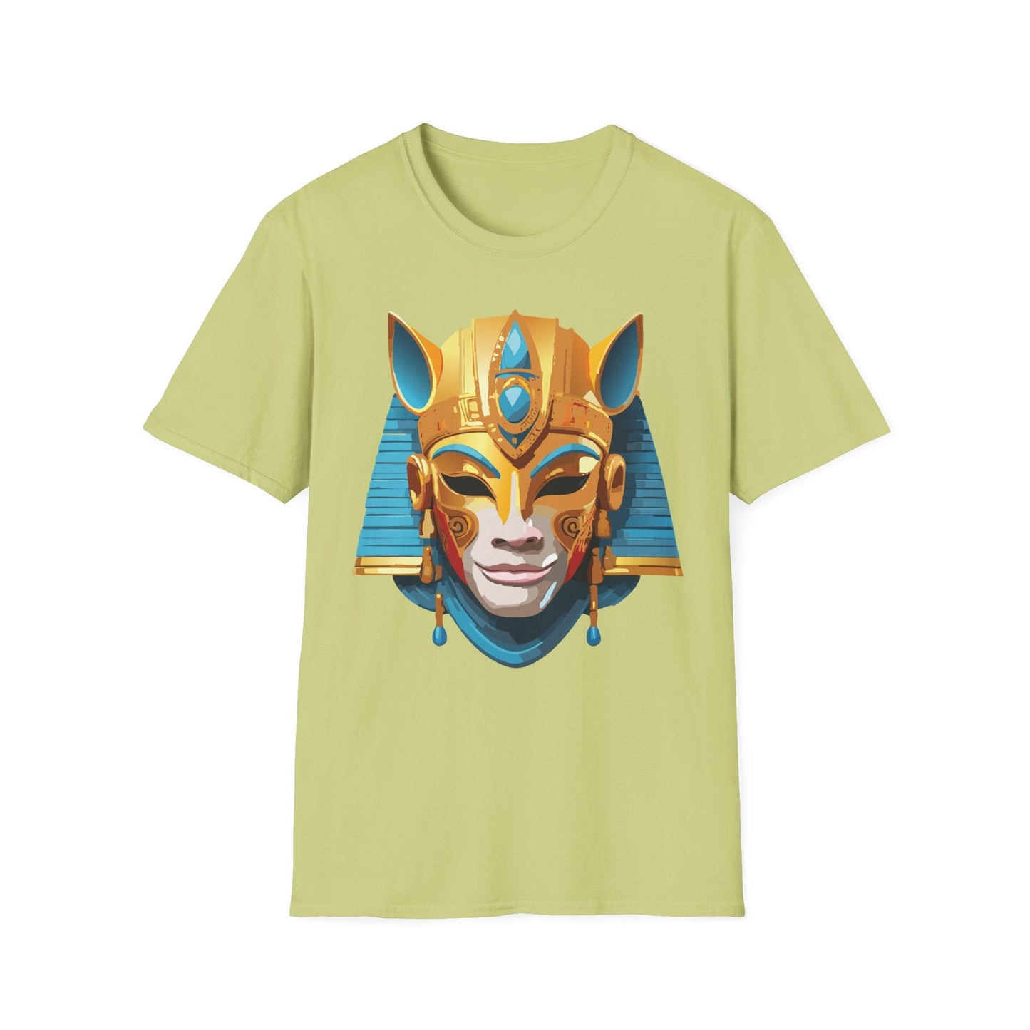 Mask Tee Shirt Unisex Gildan SoftStyle 64000 Cotton T Shirt Masquerade Design Art Graphic