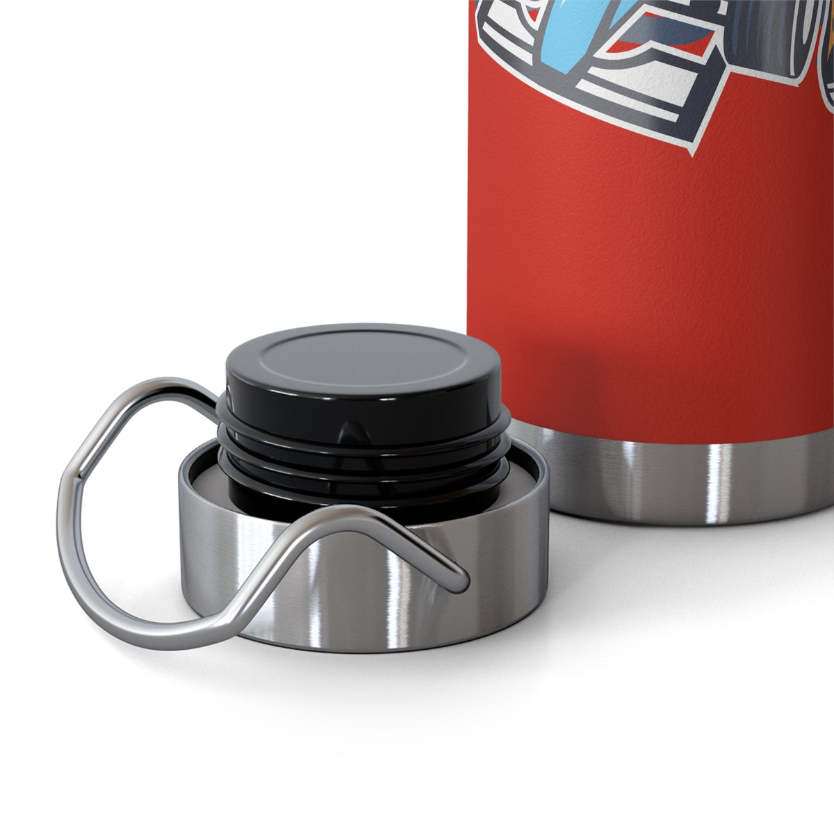 22oz Copper Insulated Water Bottle with Cartoon Design - CV107