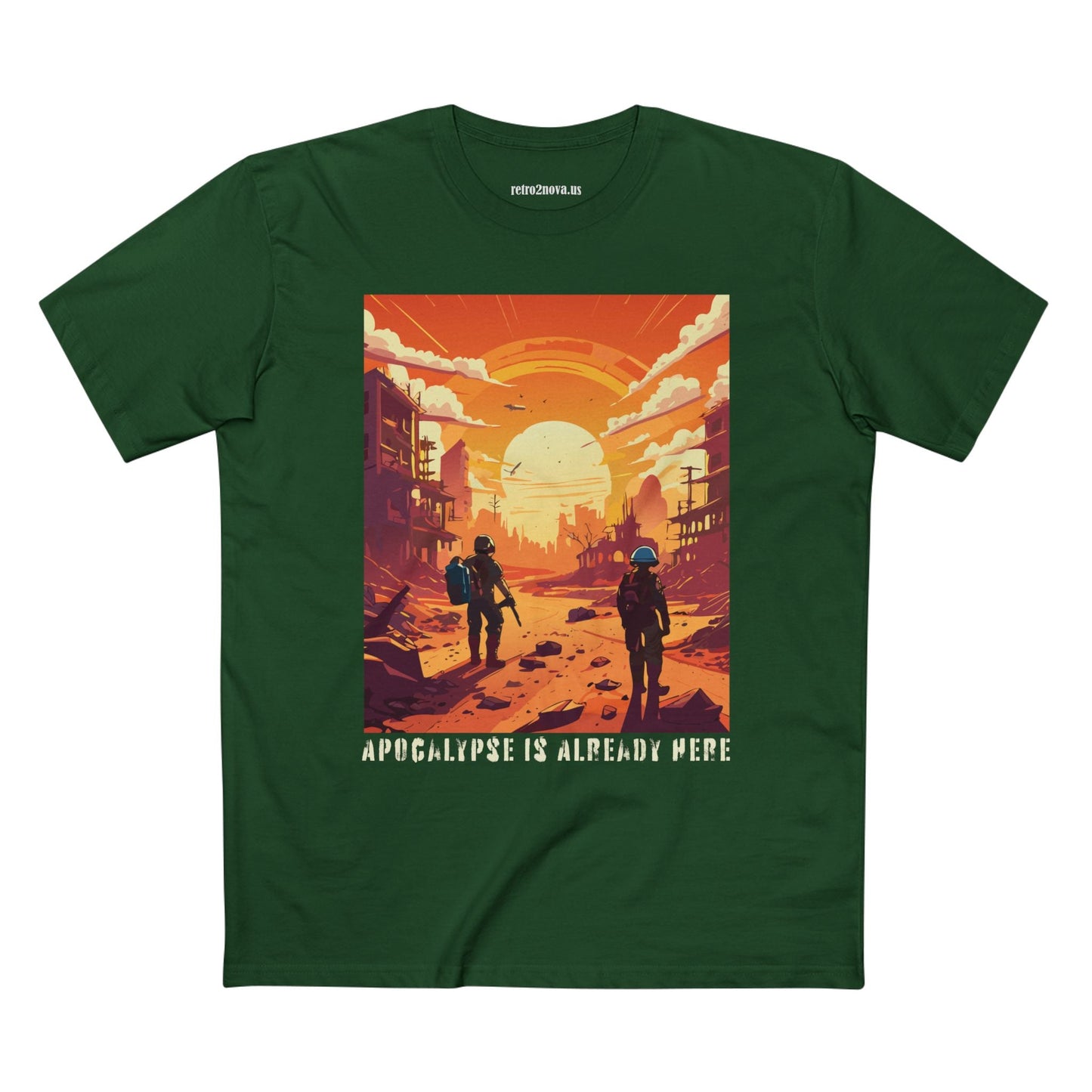 Cataclysm Doomsday Shirt Unisex Premium Cotton Tee With Original Art Design By Retro2Nova