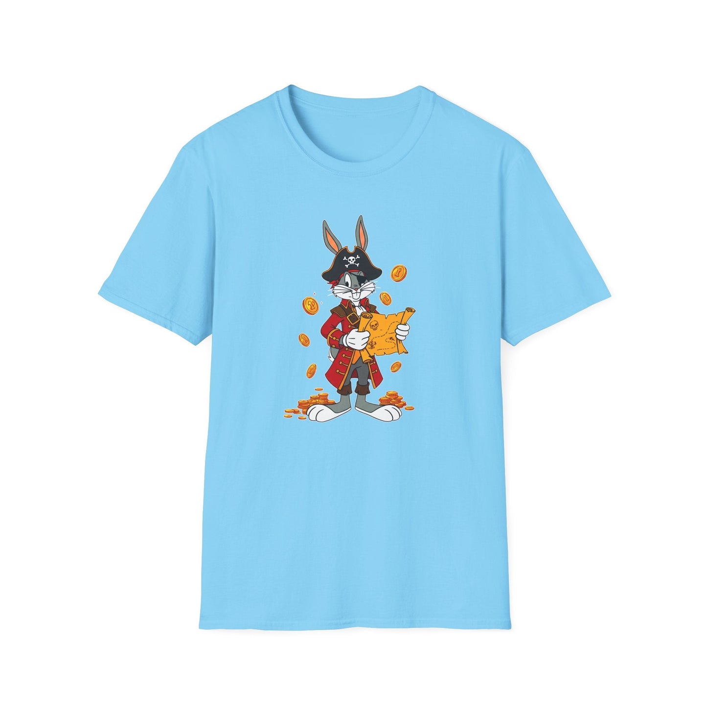 Cartoon Bunny Graphic Unisex Cotton Animal Animation Artwork Design Tee 30