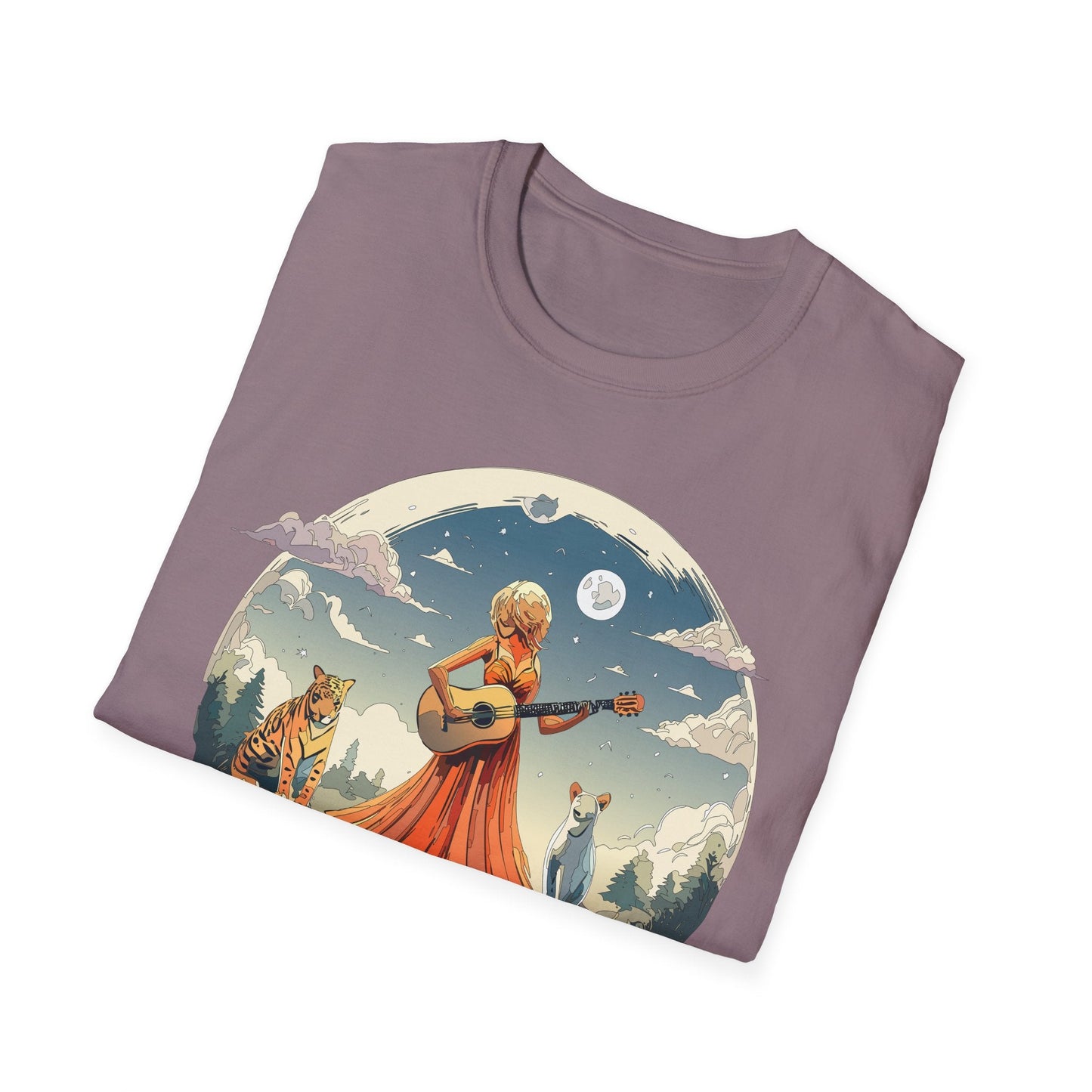 Womens Graphic T Shirt Art Design Tee Ladies Unisex Softstyle Cotton Tee Gildan 64000 Comfort