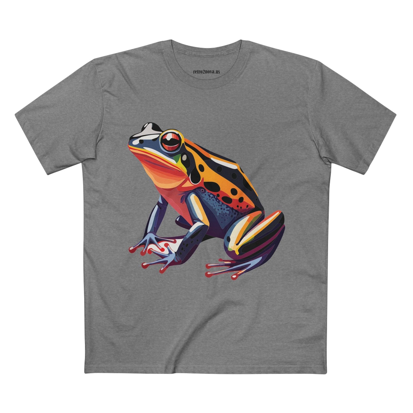 Unisex Frog Animal Shirt Premium Cotton Tee With Original Art Design Retro2Nova Exclusive Art Collection