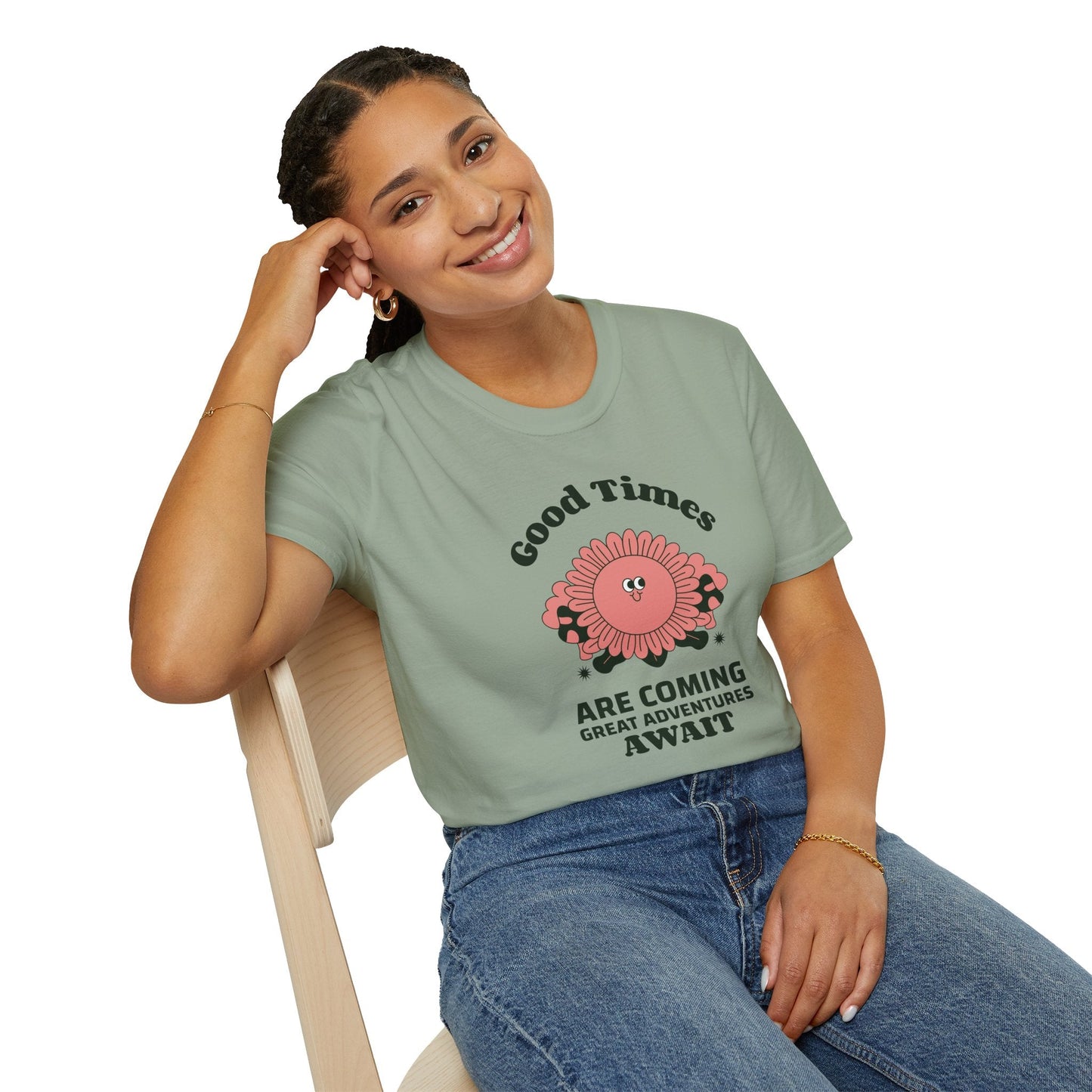 Positive Slogan T Shirts With Positive Words And Good Quotes Unisex Softstyle Cotton Tee Gildan 64000 Ring Spun