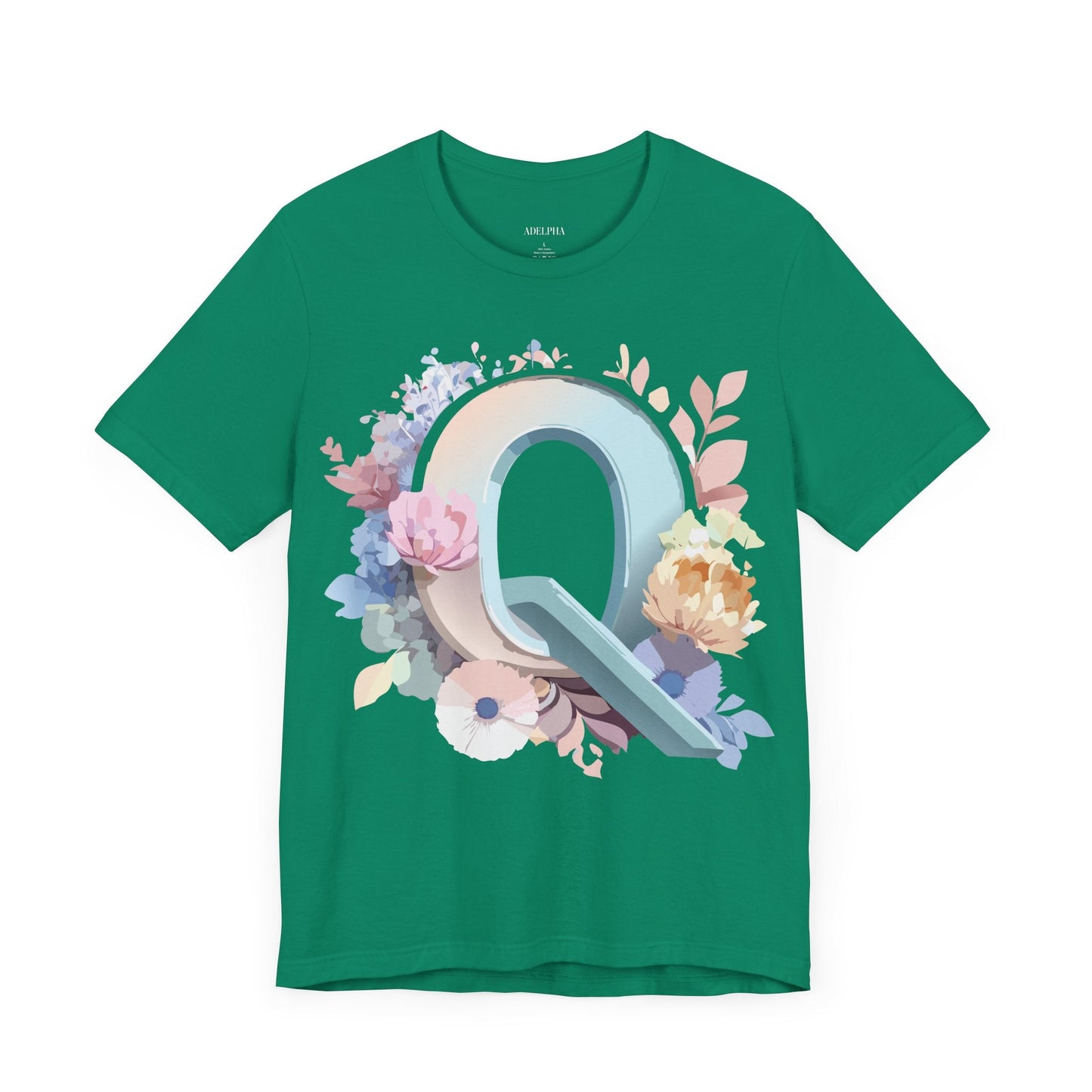 Letter Q Shirt Unisex Graphic Tee With Vintage Inspired Artwork By Adelpha Premium Quality