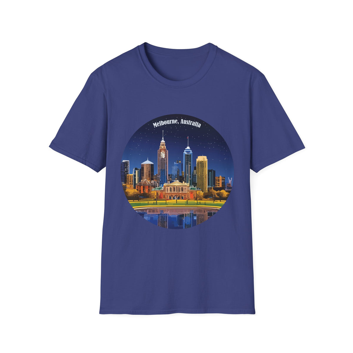 Melbourne Australia Skyline T-Shirt | City Nightscape Tee