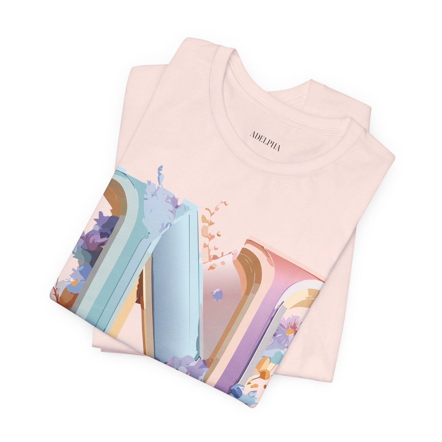 Letter N Shirt Unisex Graphic Tee Adelpha Vintage Inspired Artwork Short Sleeve Premium Cotton