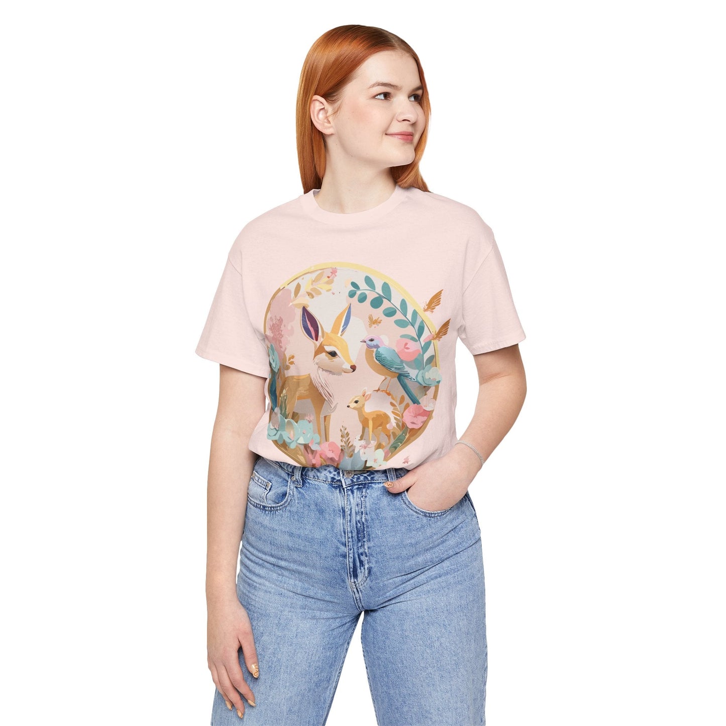 Adelpha Medallion Graphic T Shirt Unisex Short Sleeve Vintage Inspired Art Design Tee