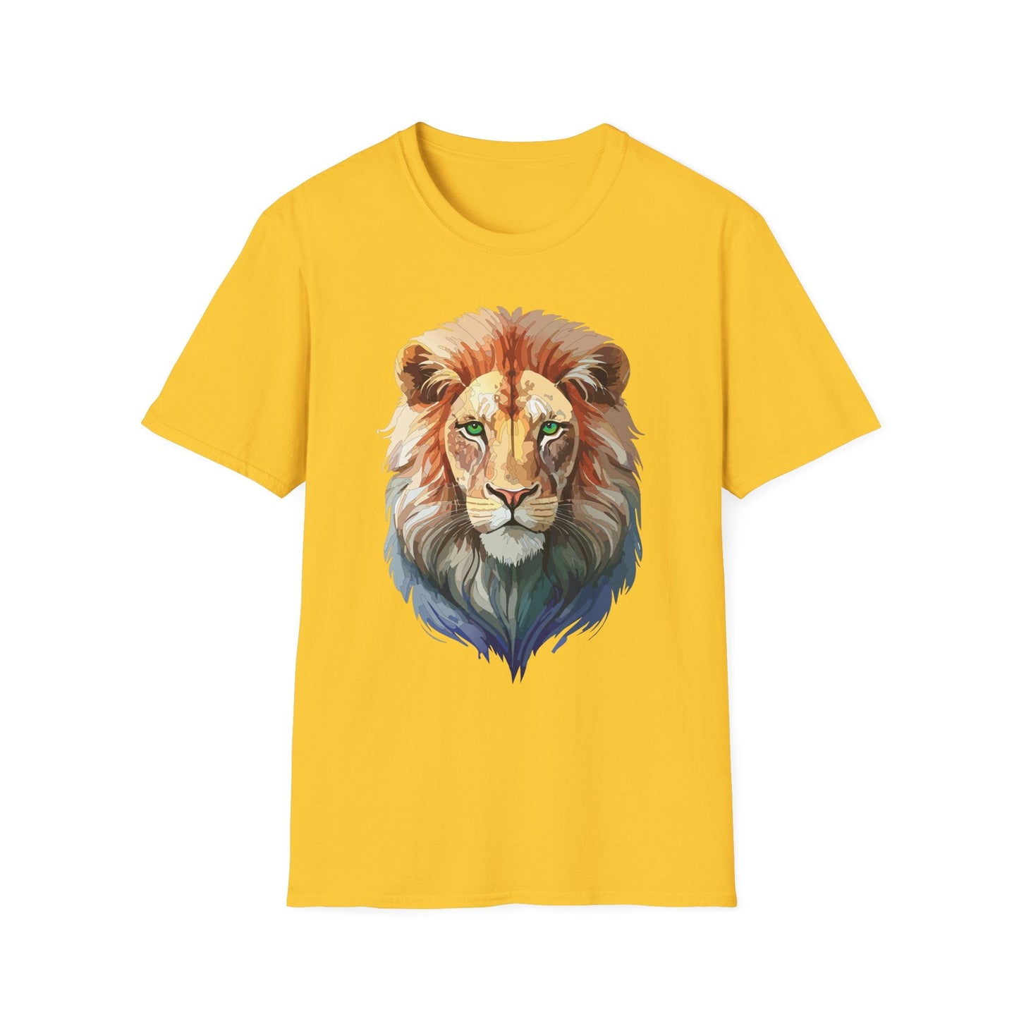 Lion Shirt Unisex Animal Tee Gildan Softstyle 64000 Cotton Tee