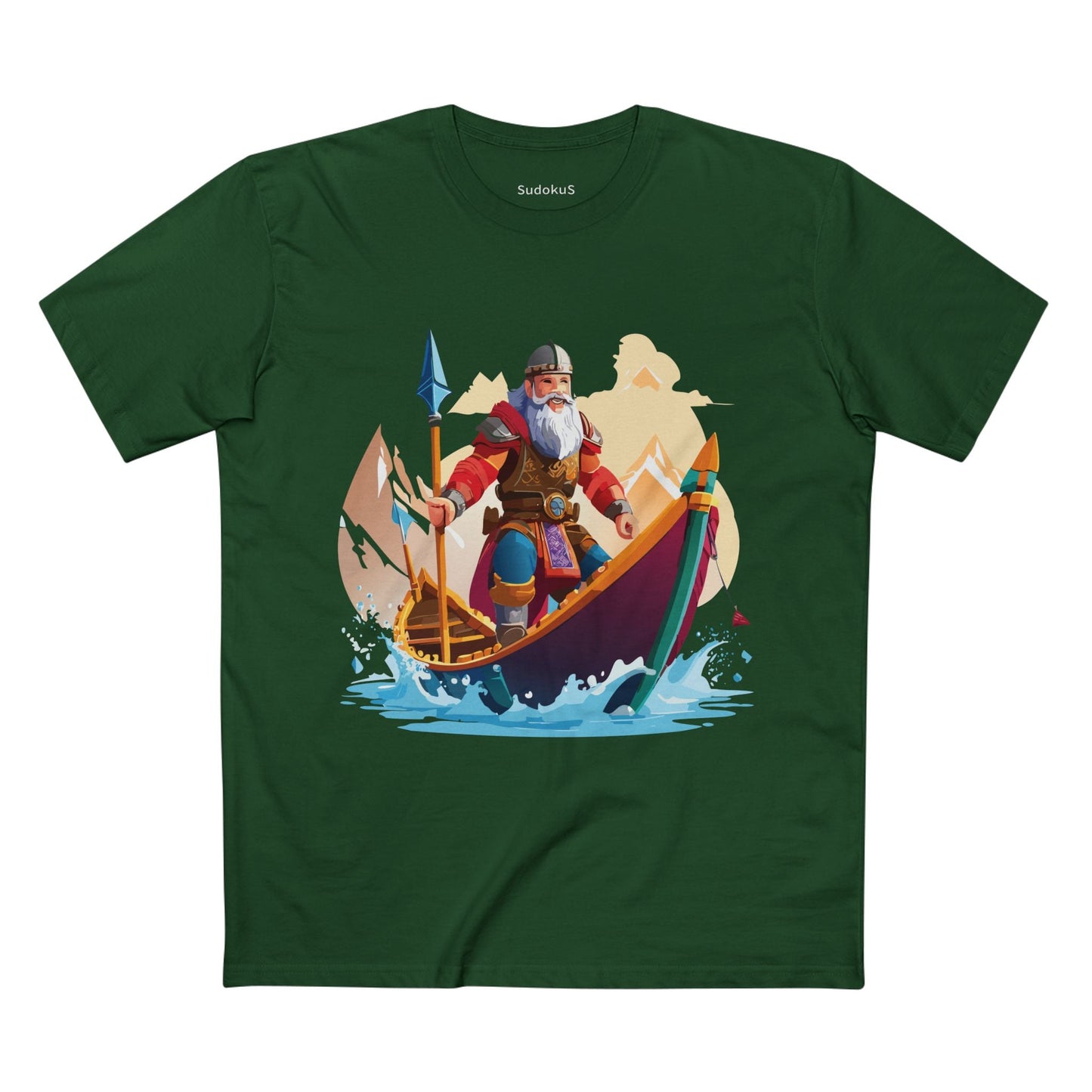 Viking Graphic Unisex 100 Cotton Staple Tee 6