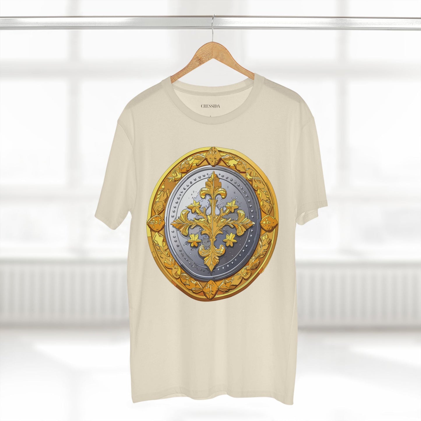 Antique Gold Coin Graphic Design T-Shirt Unisex 100 Cotton With Golden Print Artwork Tee 21