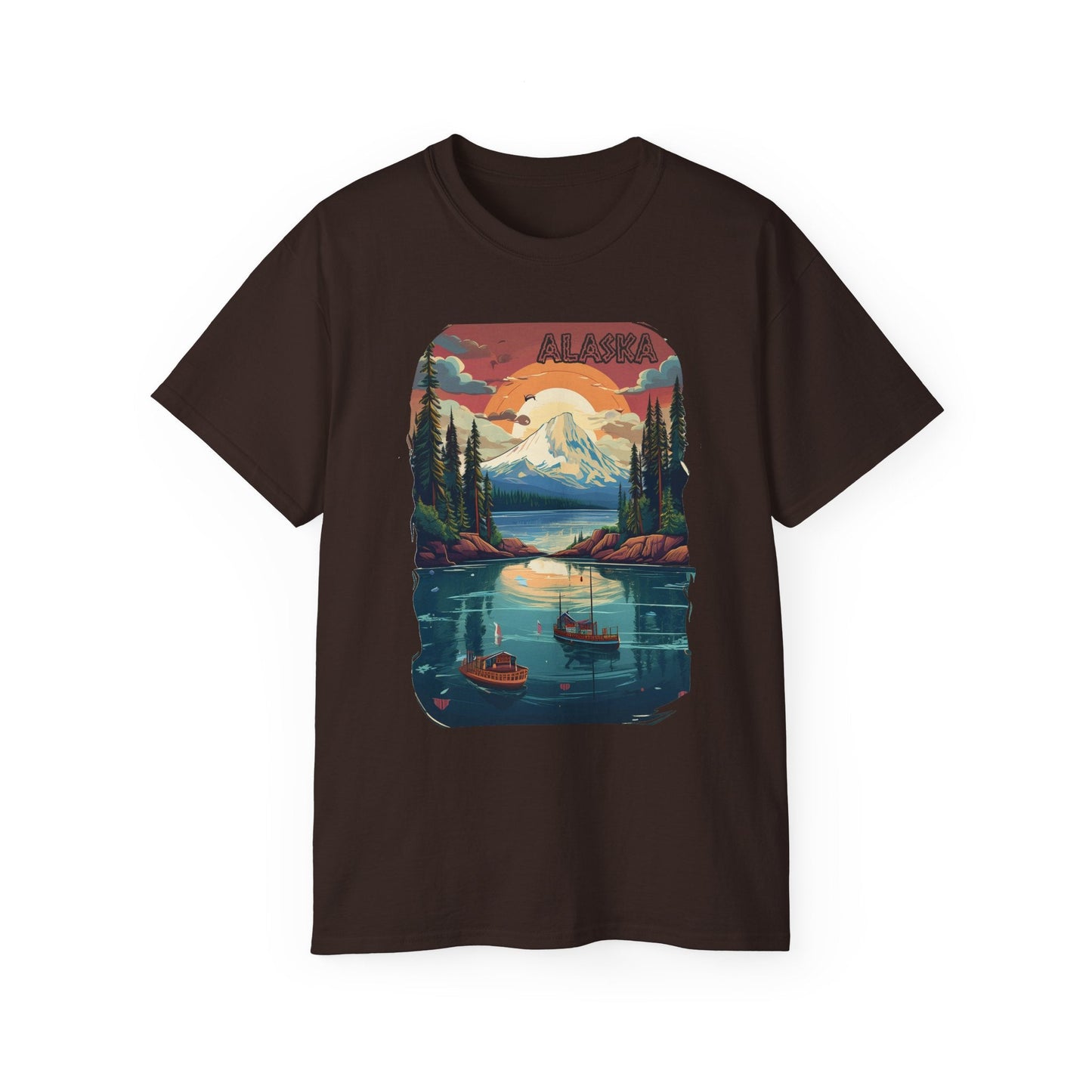 Alaska Graphic Unisex Cotton T‑Shirt 3