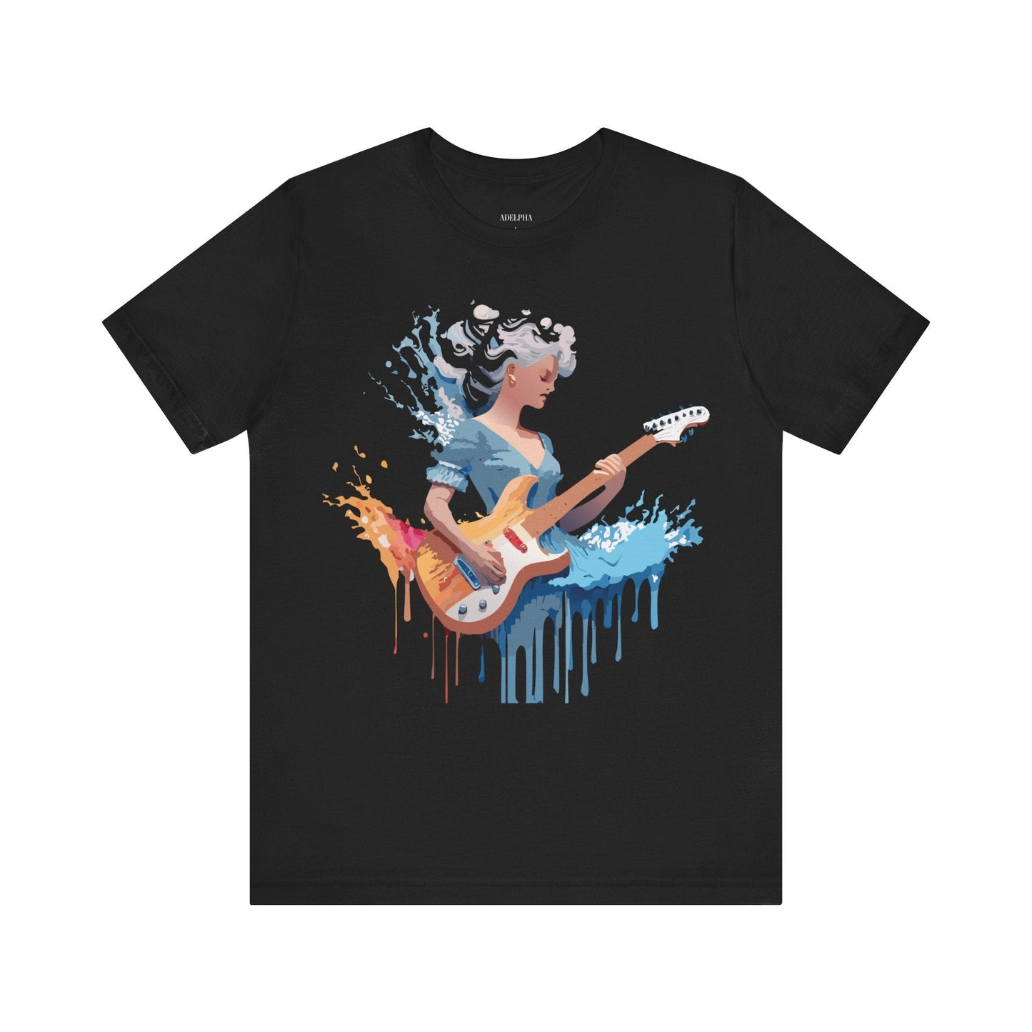 Music Graphic Unisex 100 Cotton Vintage Art with Musical Elements Tee 47