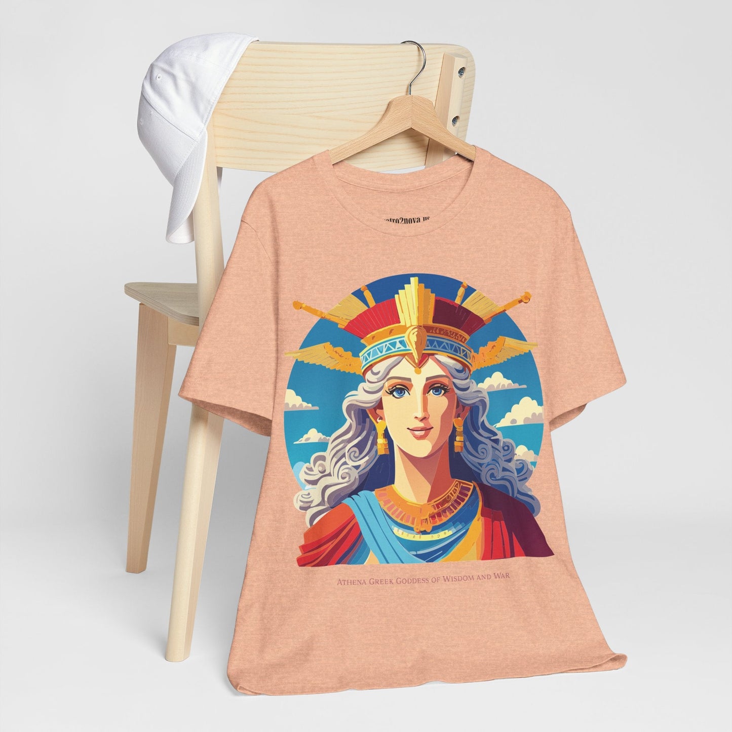 Athena Goddess Shirt Unisex Graphic Tee With Original Retro2Nova Artwork Vintage Inspired